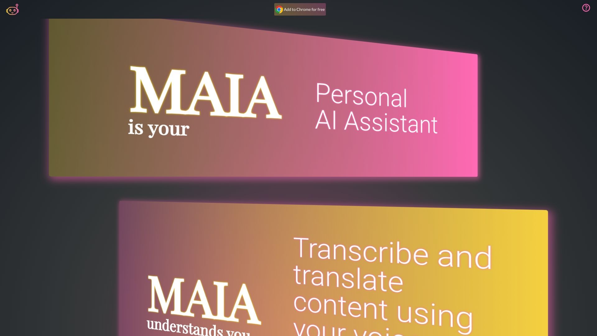 MAIA - My AI Assistant 截图
