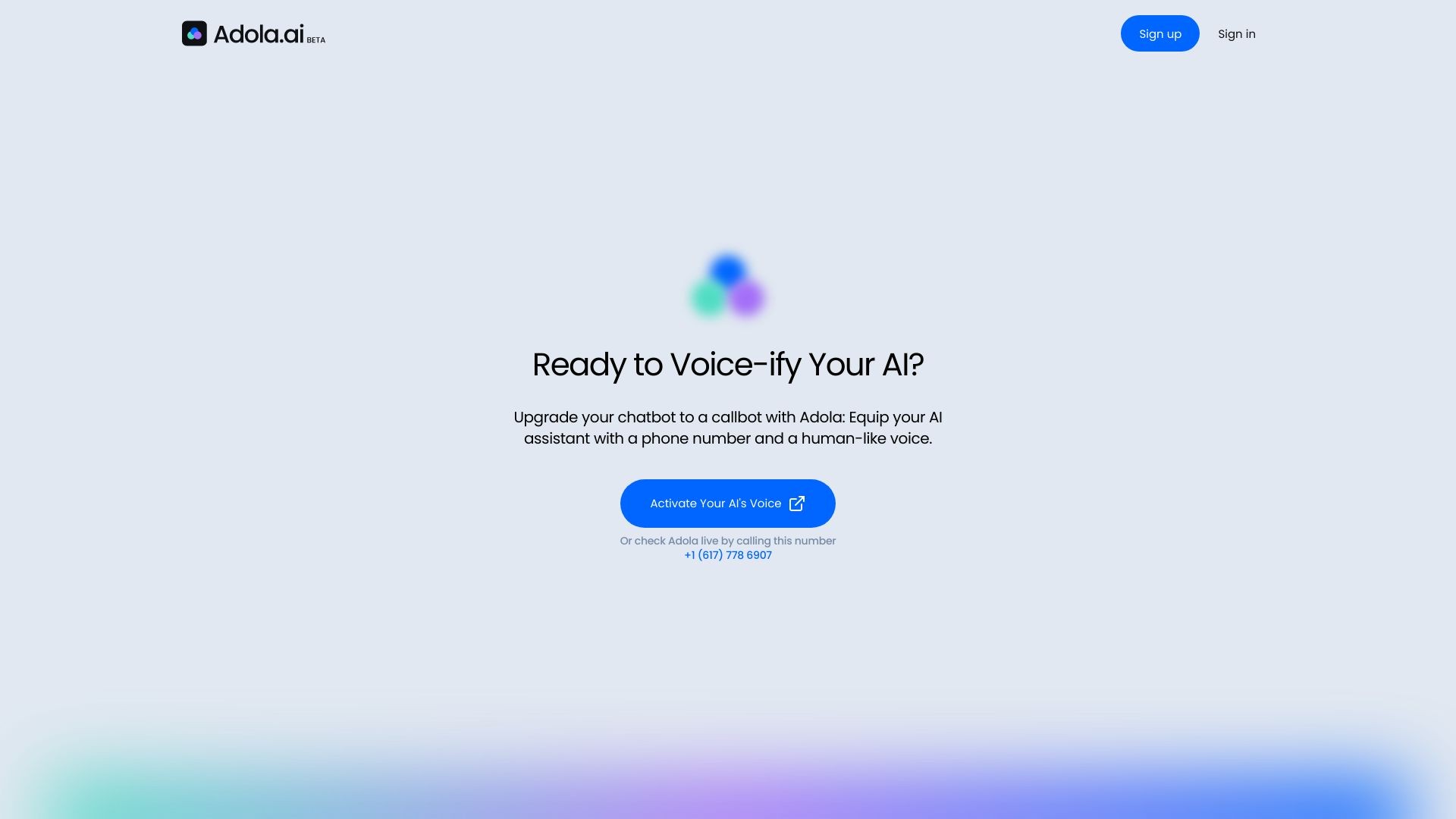 Adola: Voice & Phone Number for your AI 截图