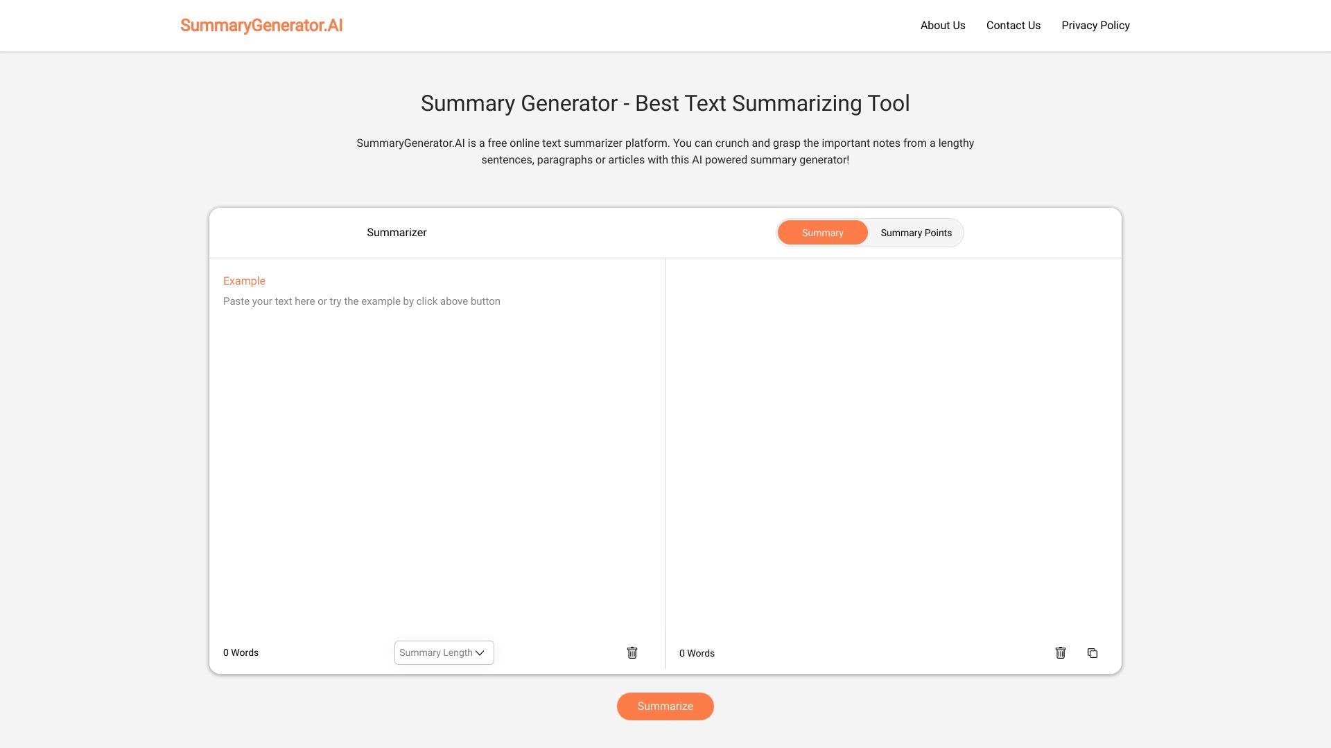 summarygenerator.ai 截图
