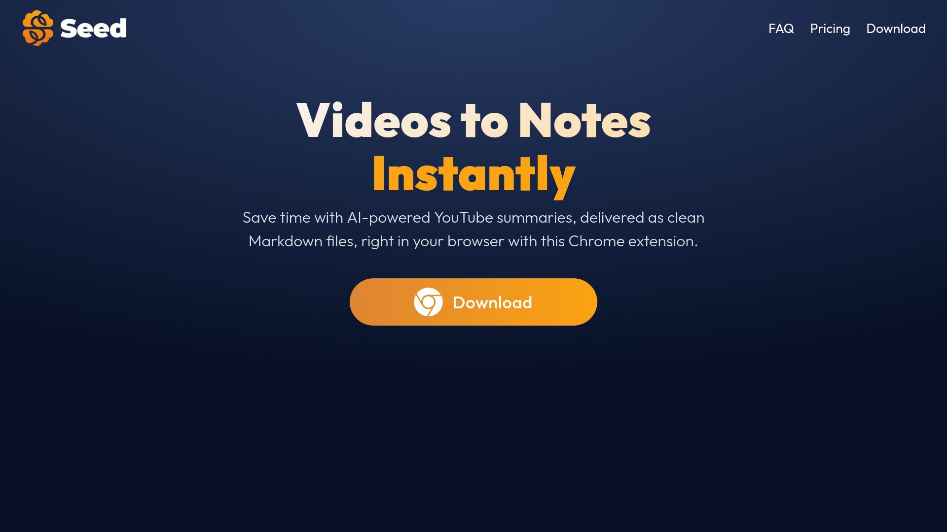 Seed - Youtube to Obsidian 截图