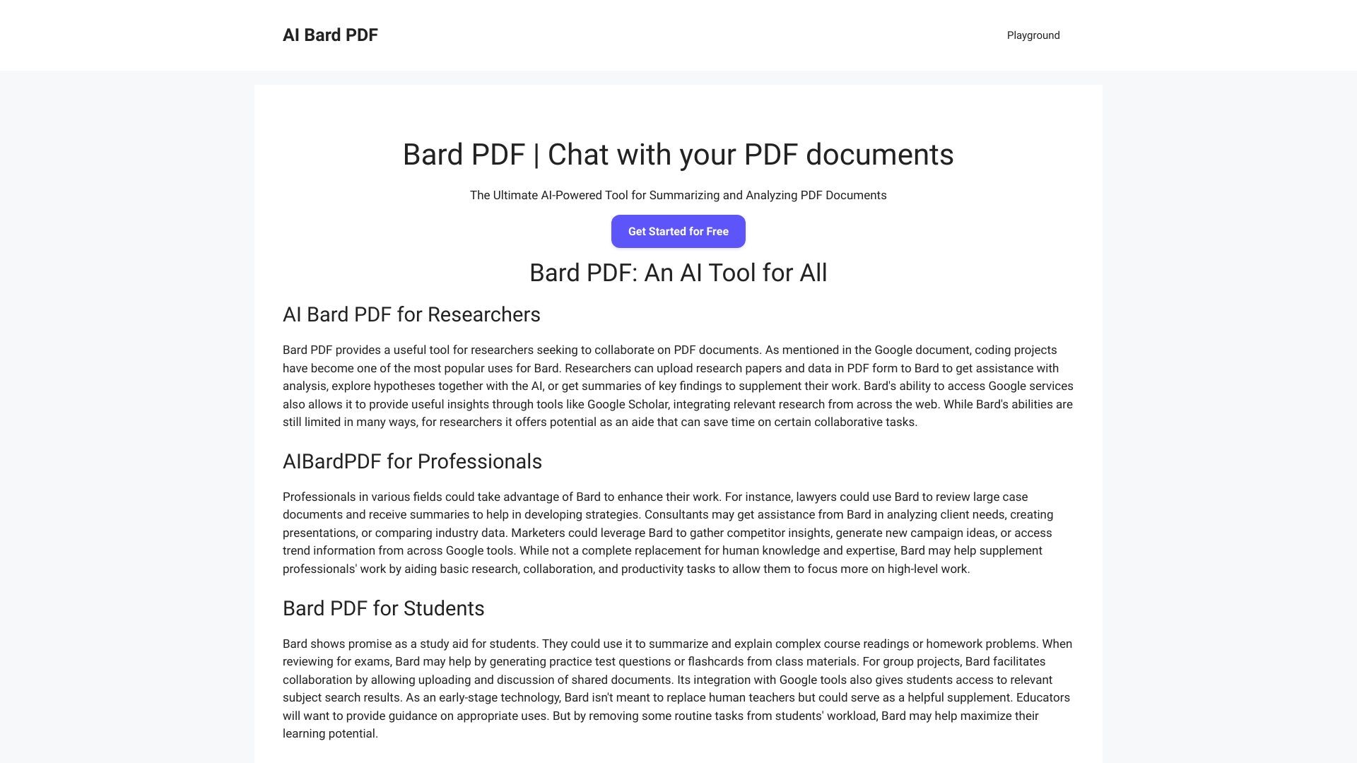 Bard PDF 截图