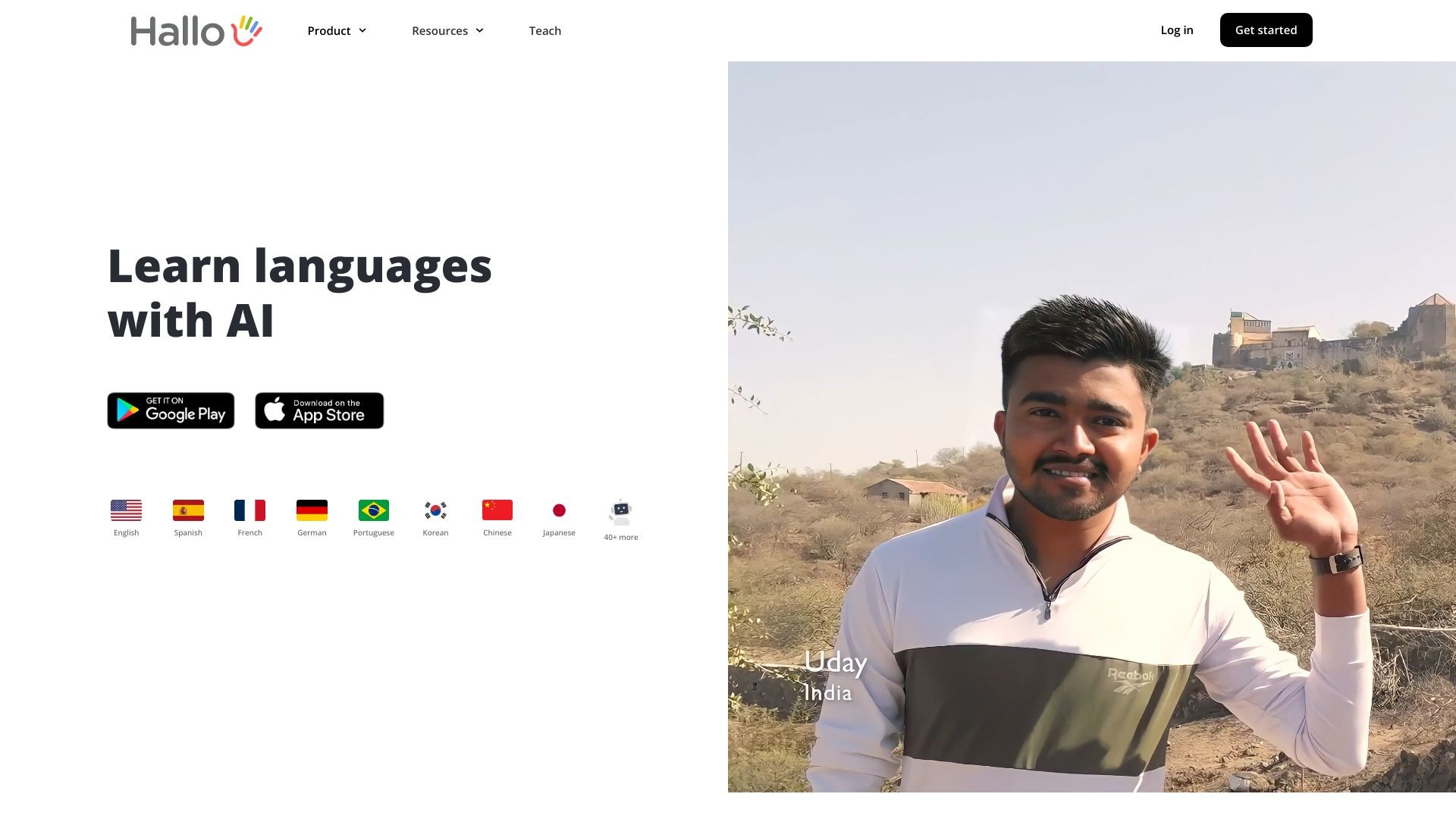 Hallo - AI Language Learning 截图