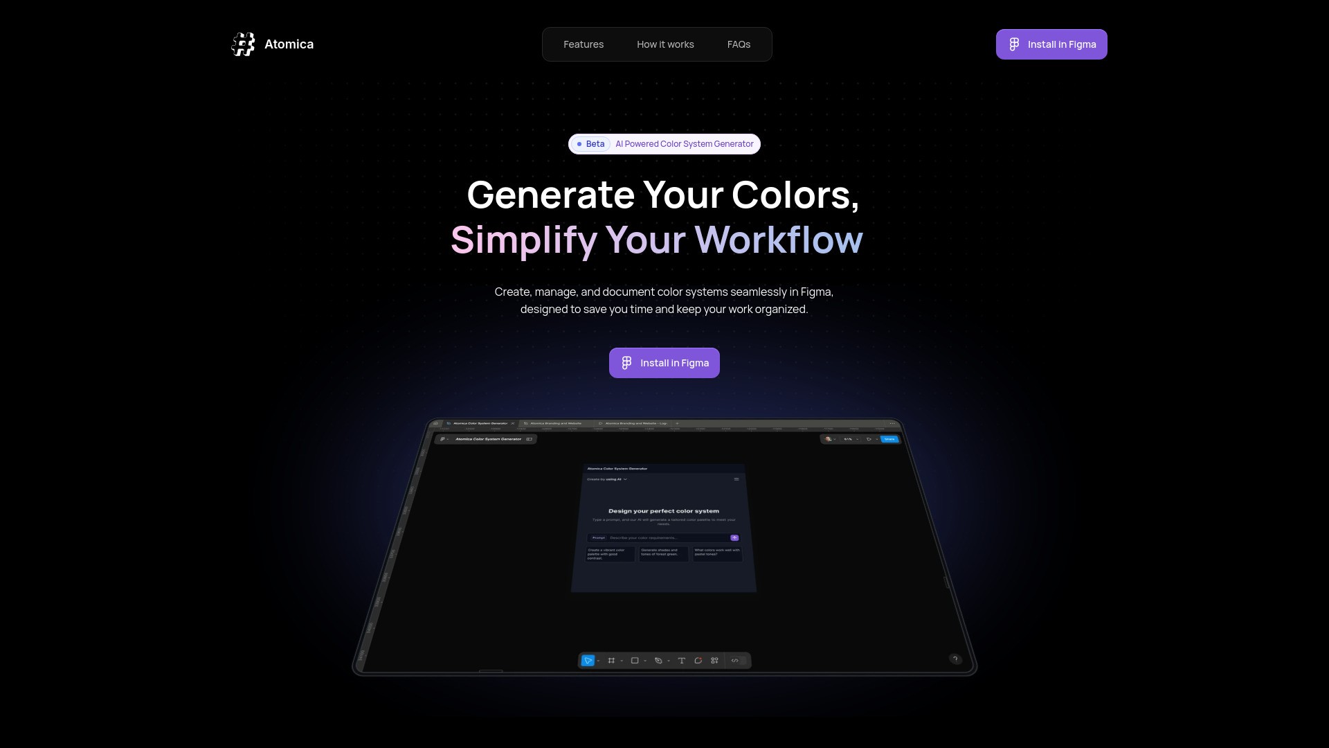 Atomica: Simplify Color Workflow 截图