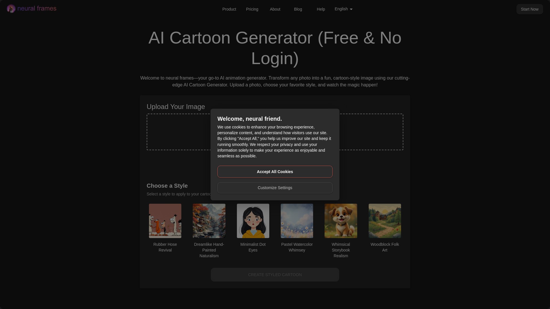 AI Cartoon Generator (Free & No Login) 截图