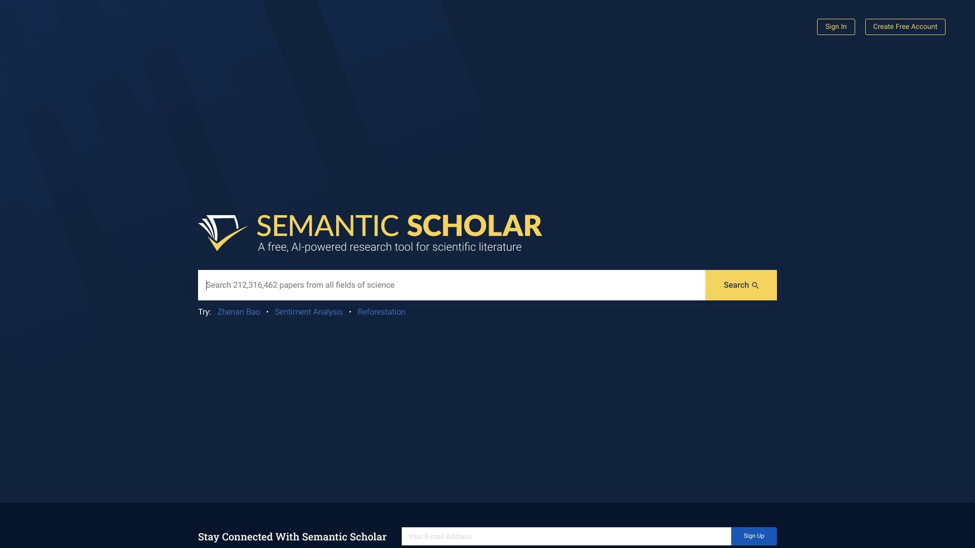 Semantic Scholar 截图