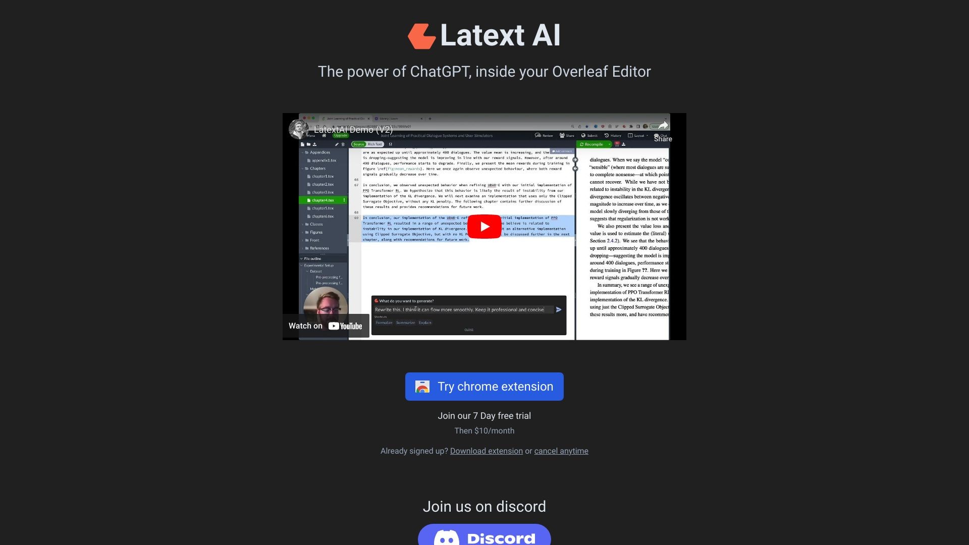 Latext AI 截图