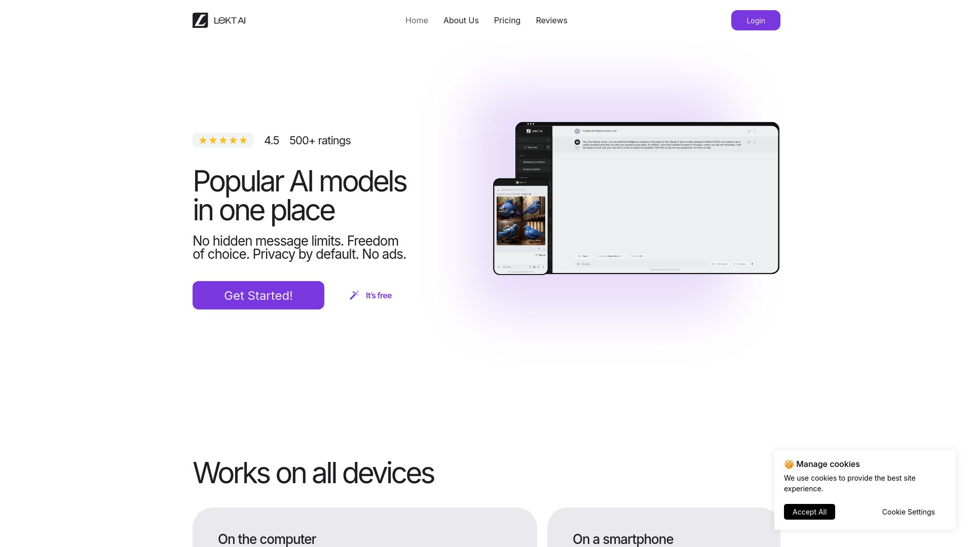 LEKT AI — Your AI Chatbot and Assistant 截图