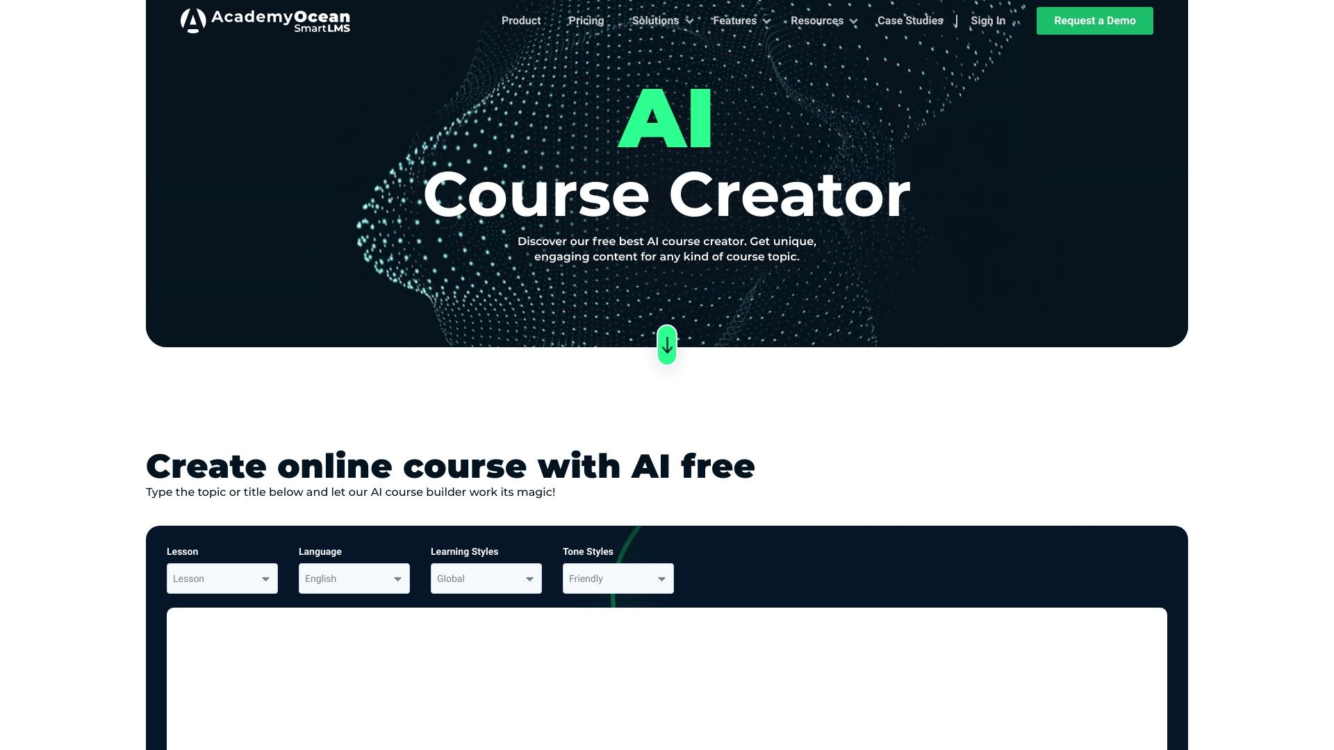 AI Course Creator - AcademyOcean 截图