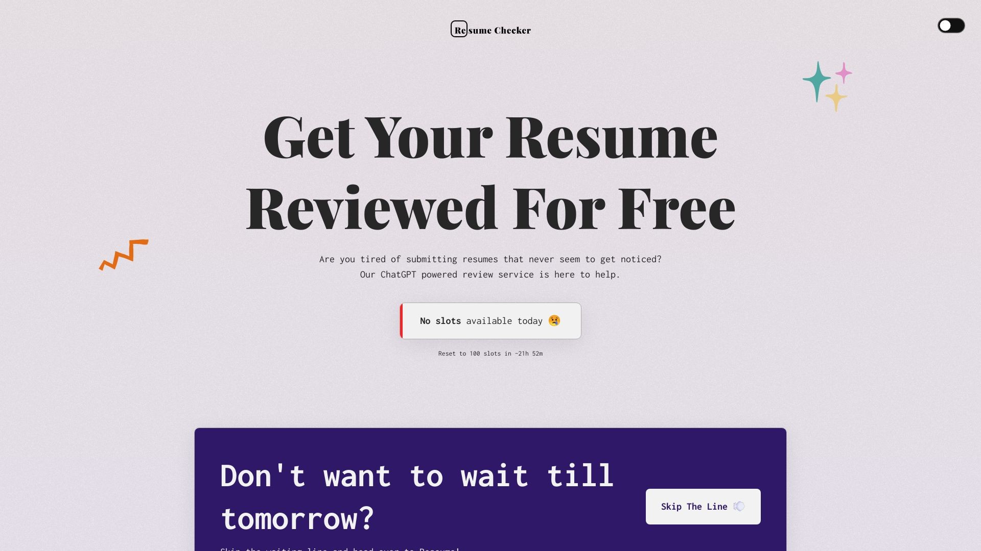 AI Resume Checker 截图