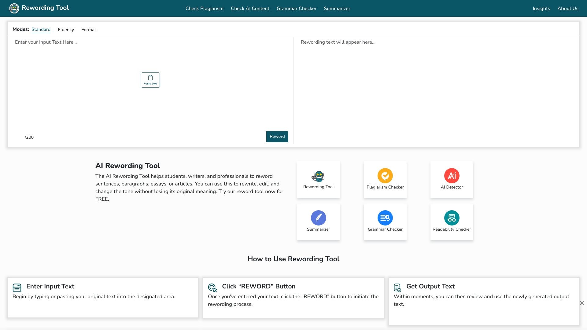 Rewording Tool 截图