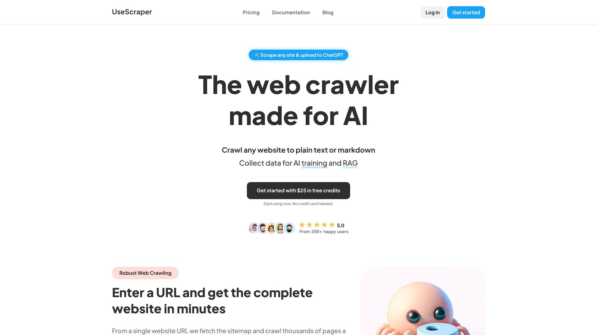 UseScraper Crawler 截图