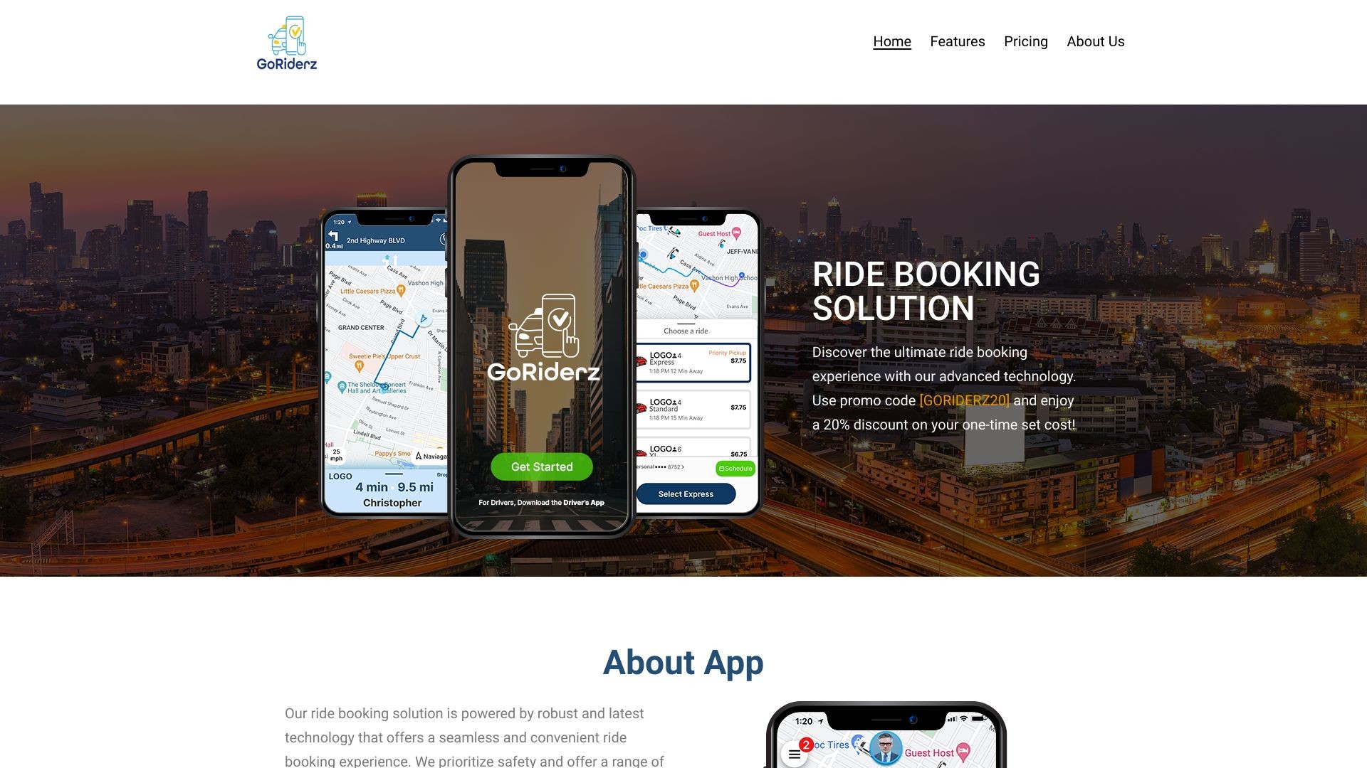 Goriderz SAAS p2p ridesharing & delivery 截图