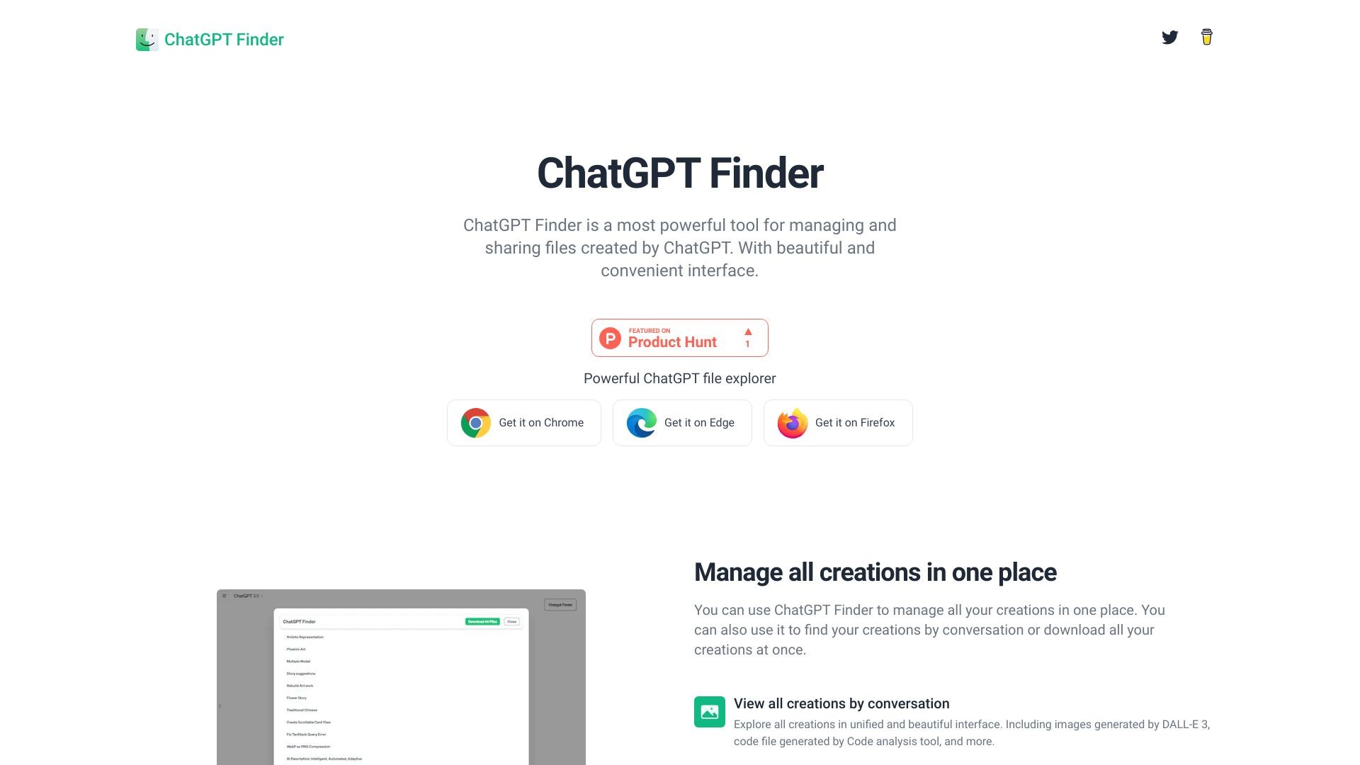 ChatGPT Finder 截图