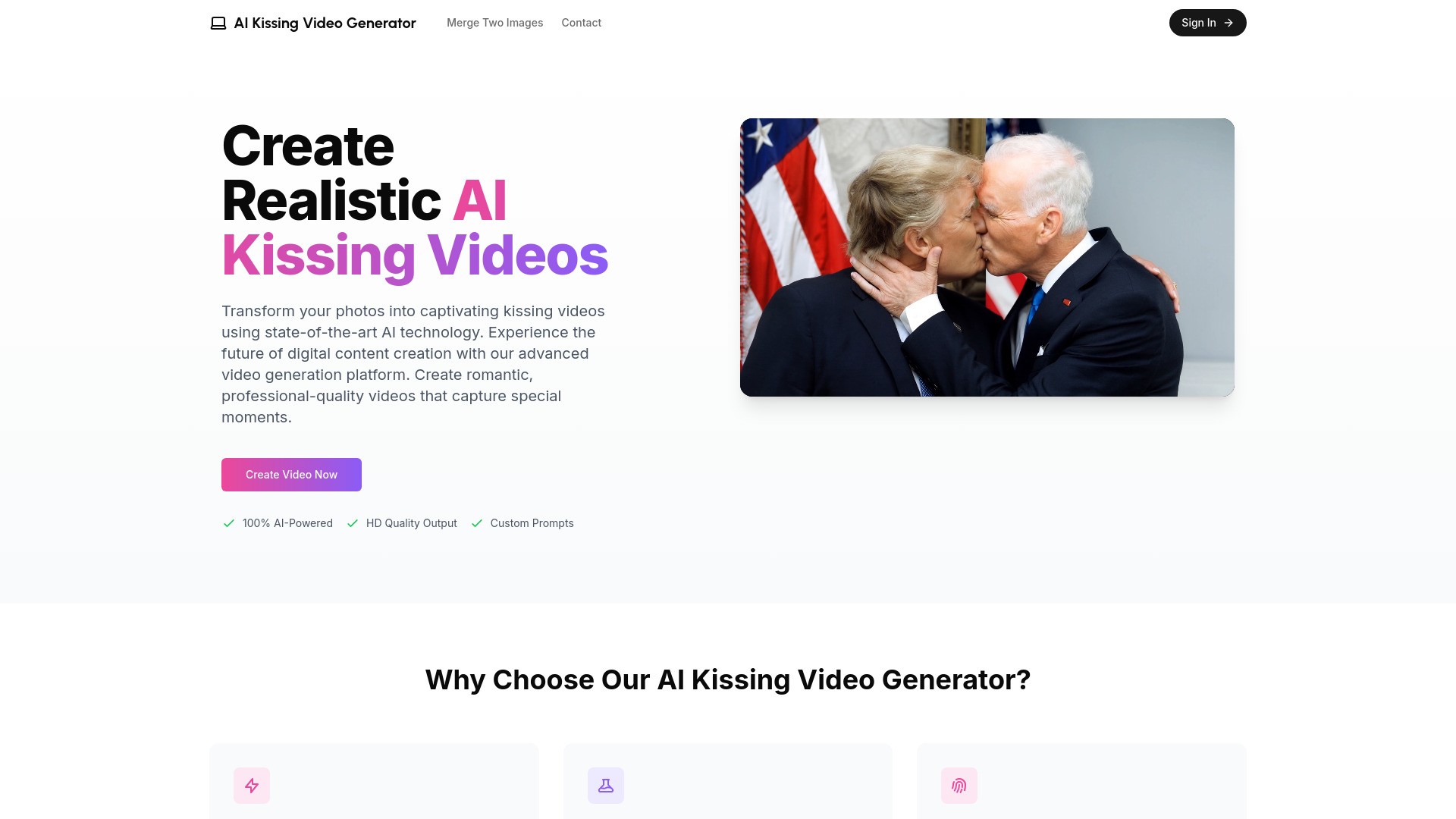 AI Kissing Video Generator 截图