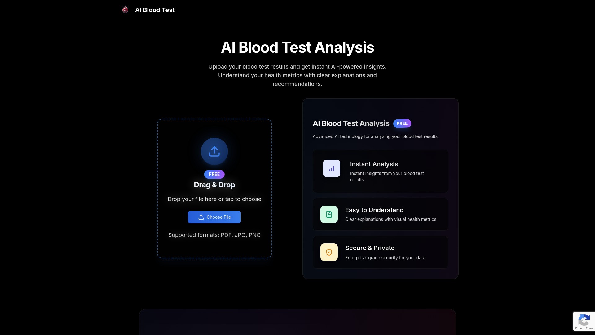 AI Blood Test Analysis 截图
