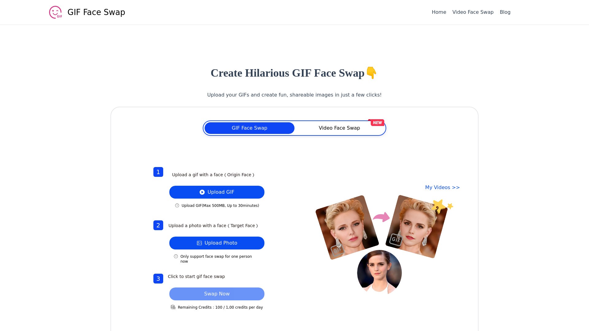 GIF Face Swap 截图