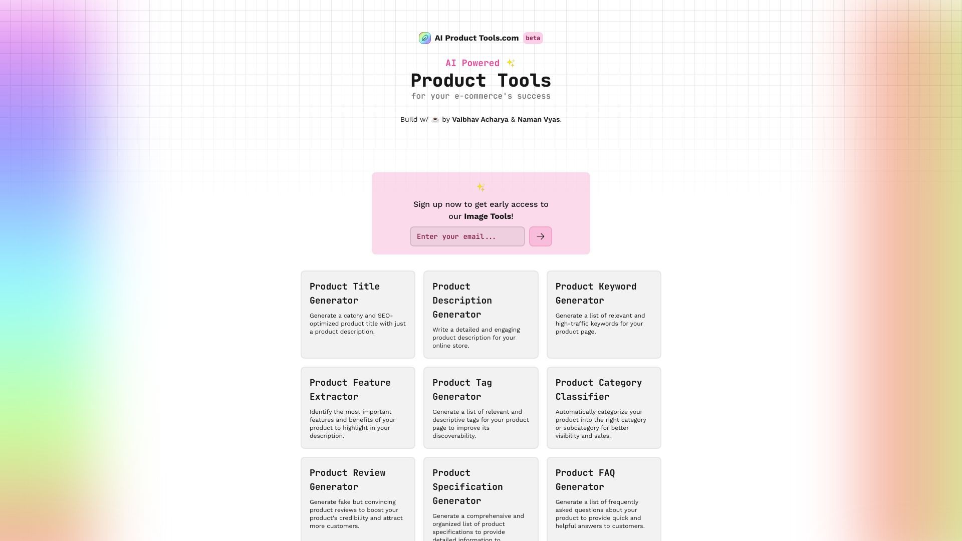 AI Product Tools 截图