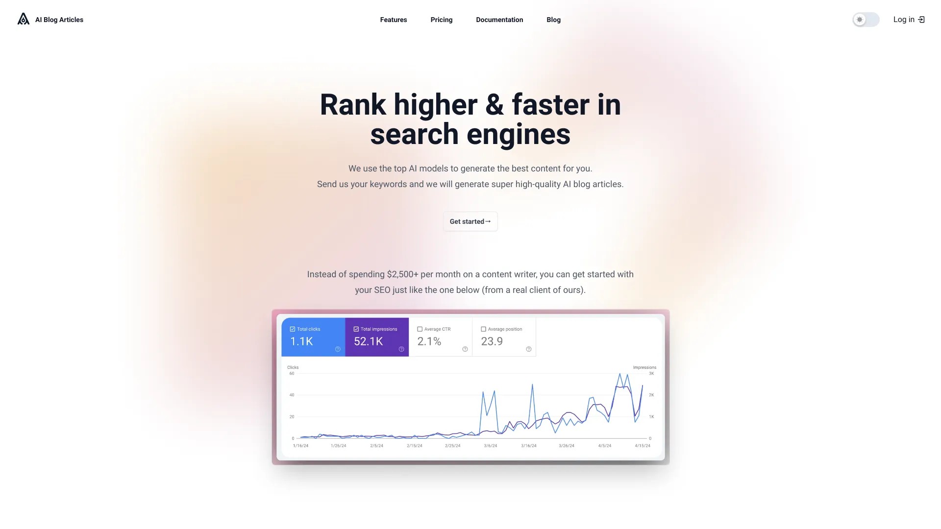 AI Blog Articles 截图