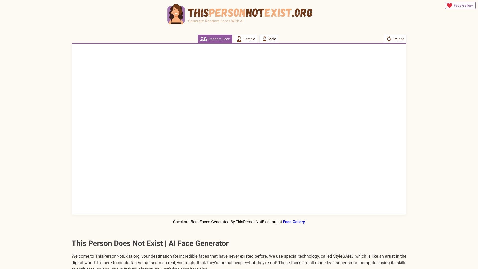 This Person Not Exist 截图