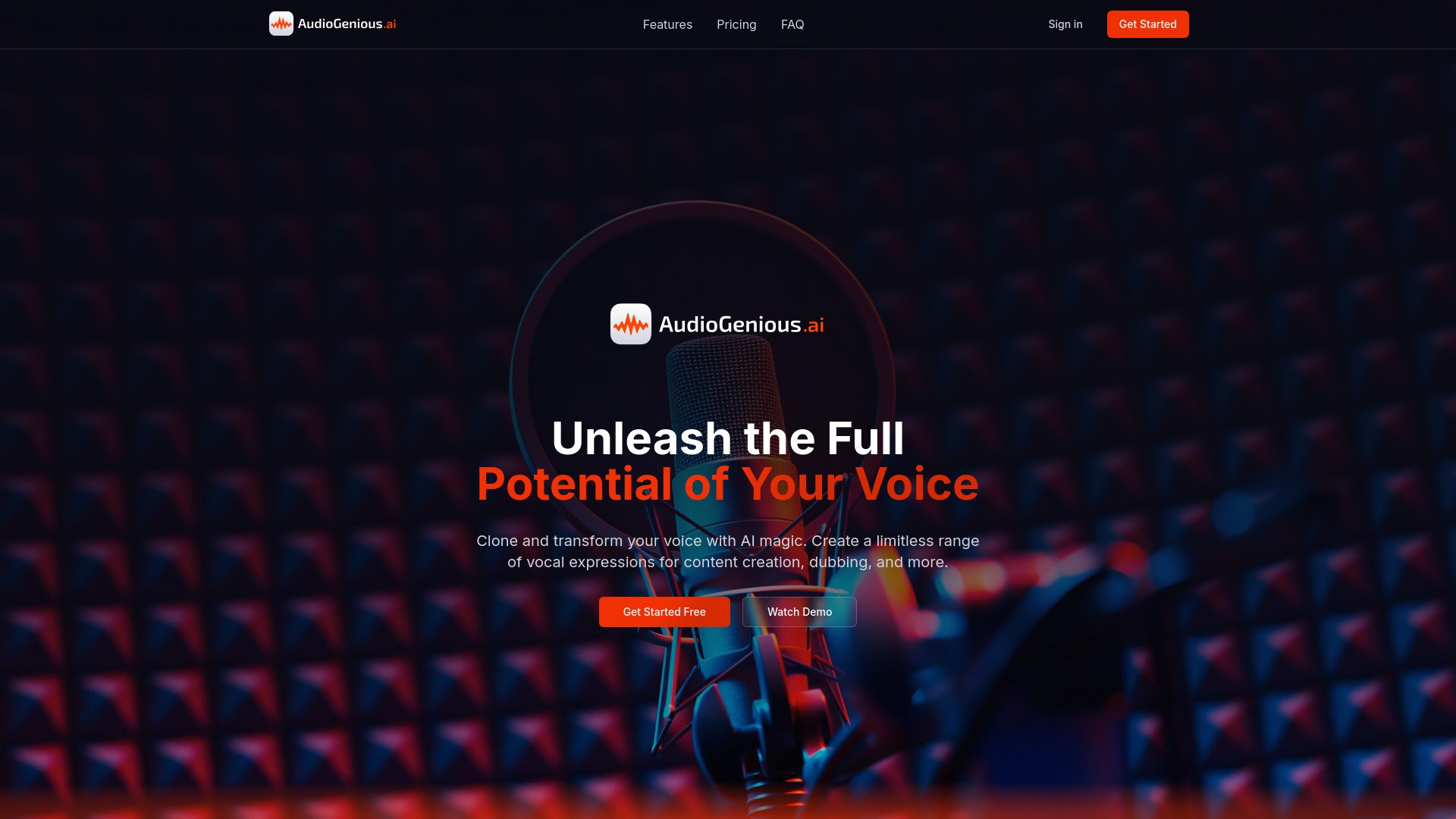 AudioGenius.ai 截图