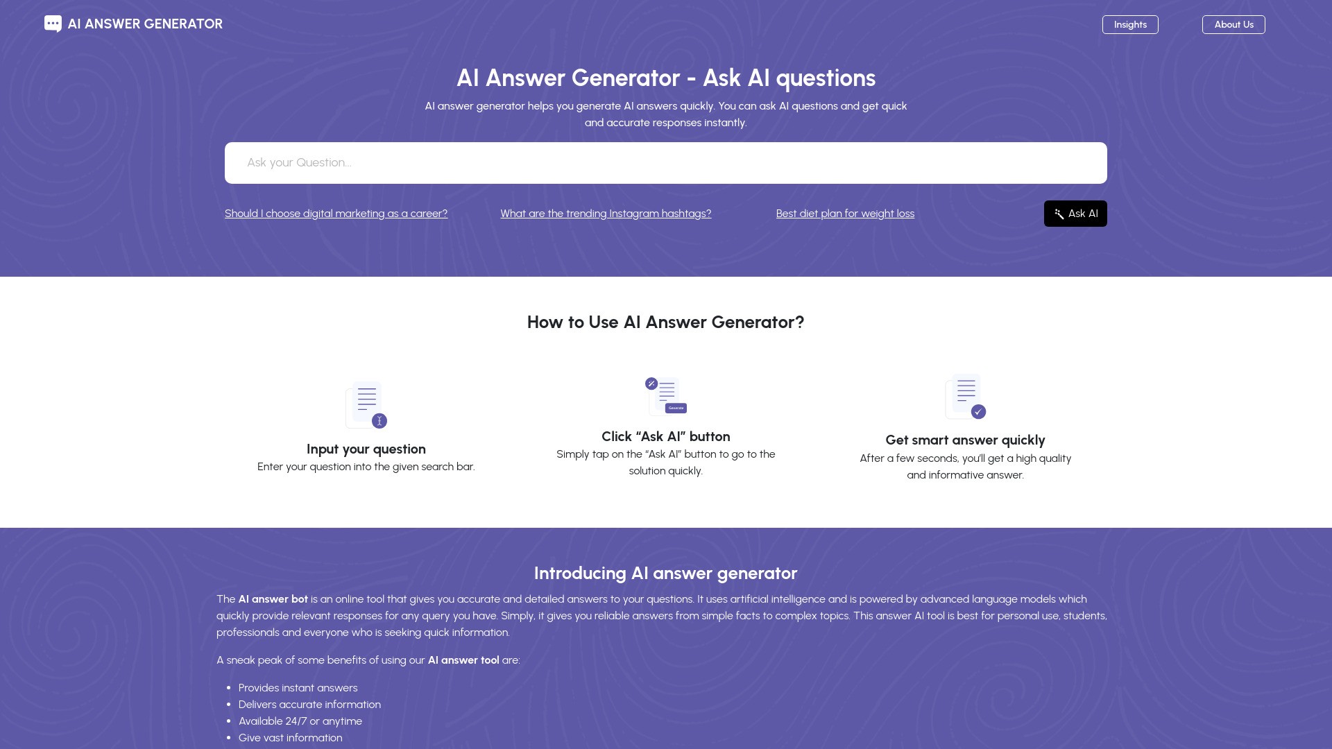 Ask AI questions 截图