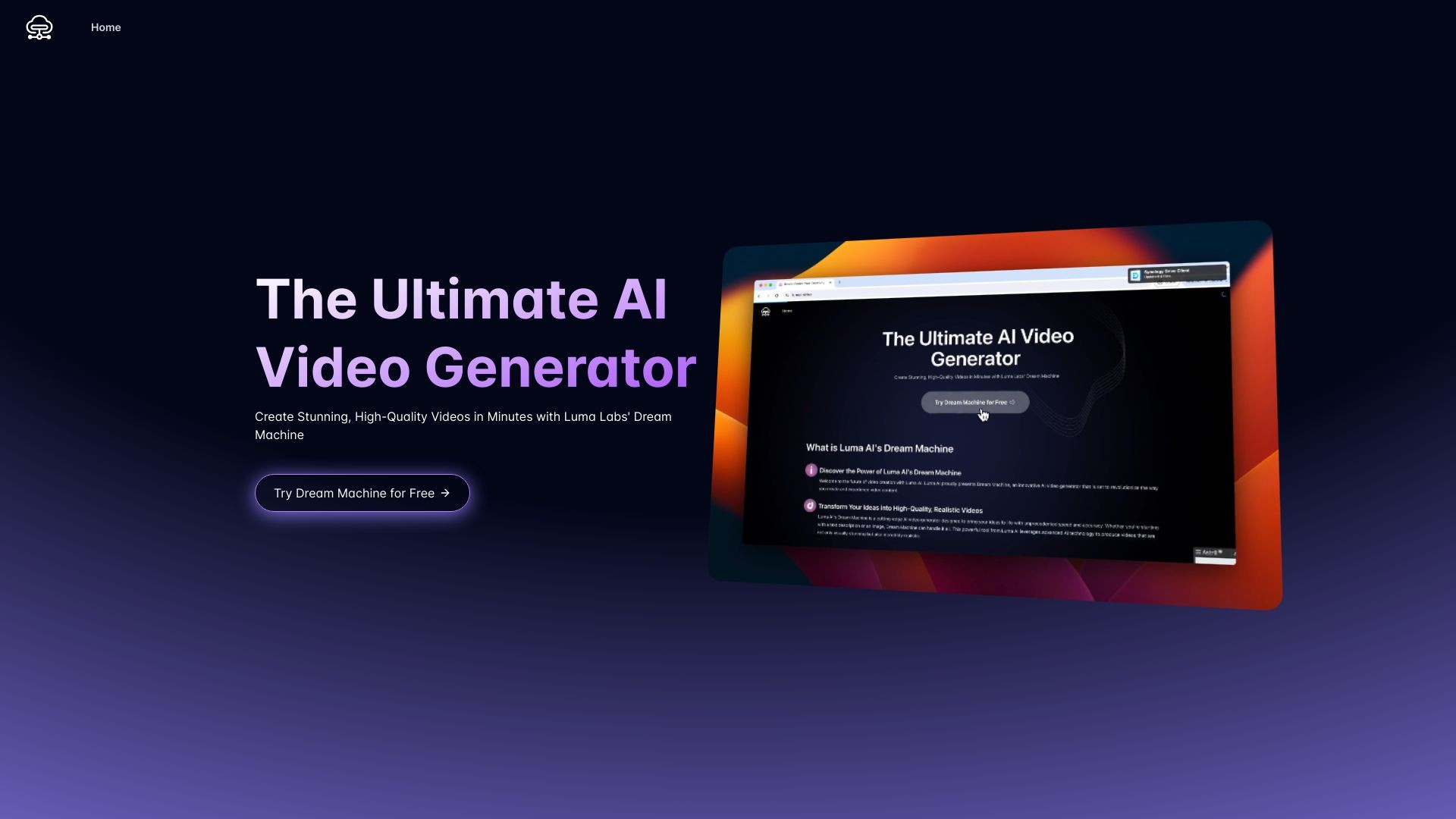 Luma AI Video Generator Free Online by Dream Machine 截图