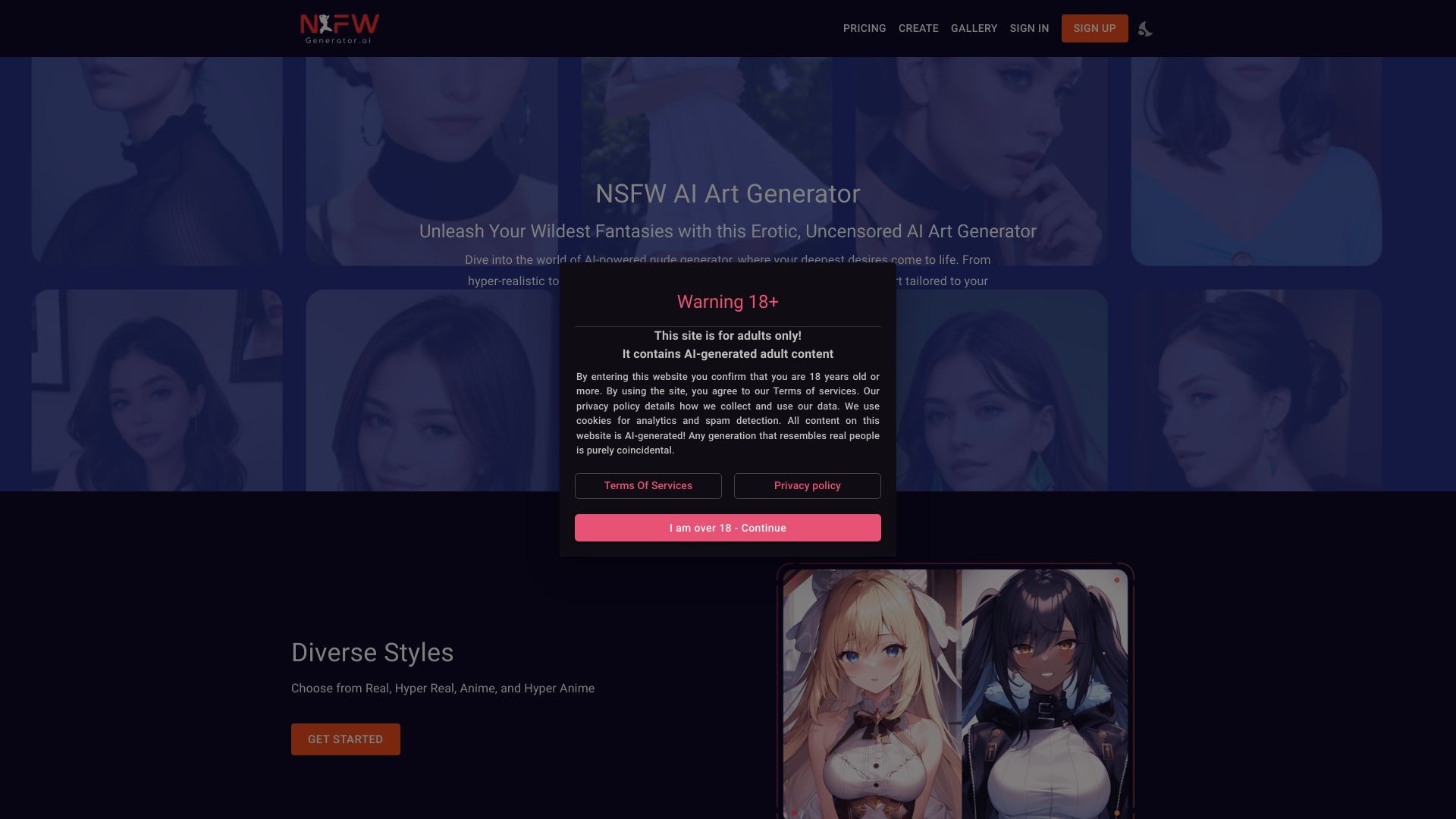 nsfwartgenerator ai 截图