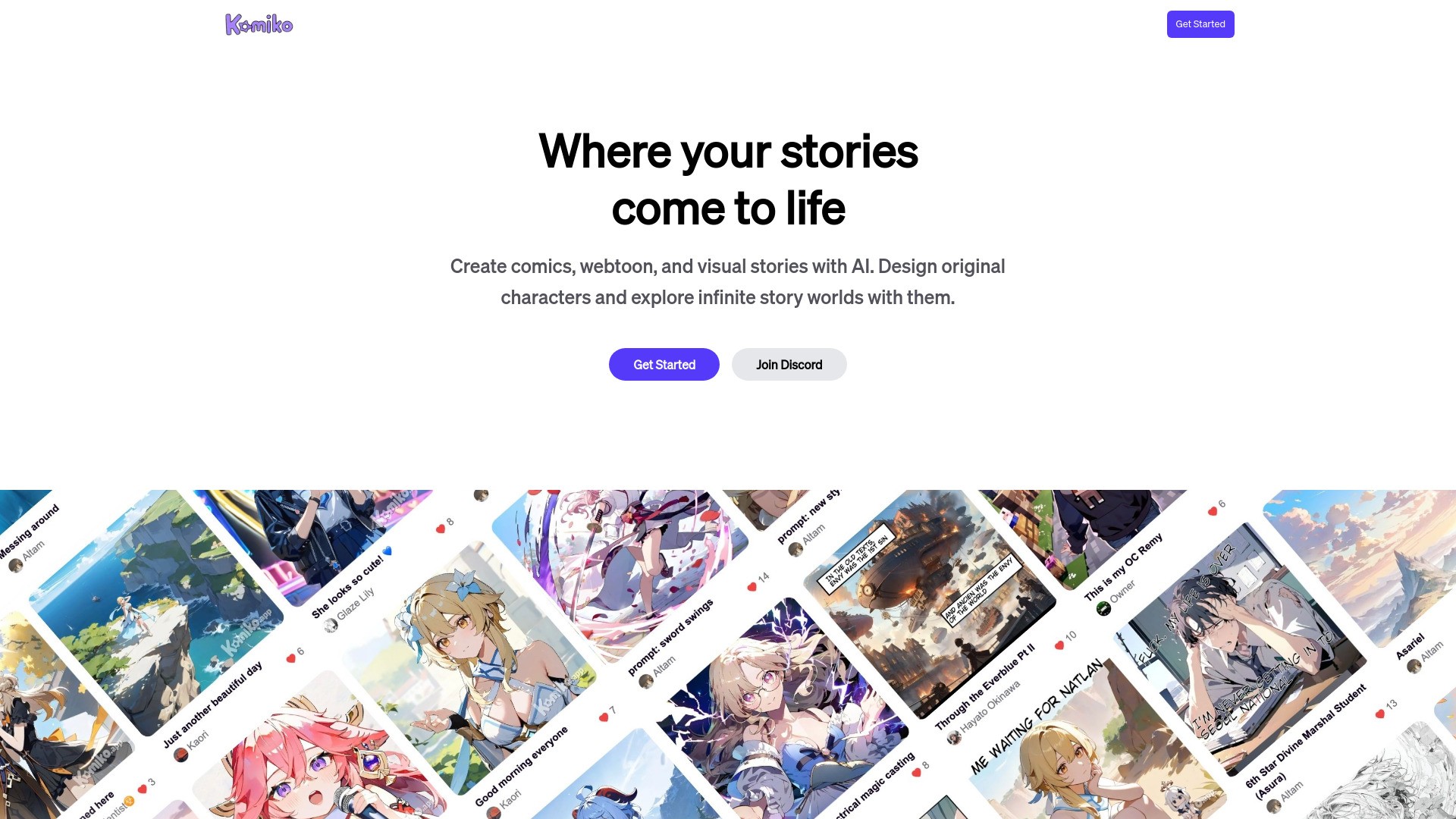 Komiko : AI Comics, AI Characters & AI Anime 截图