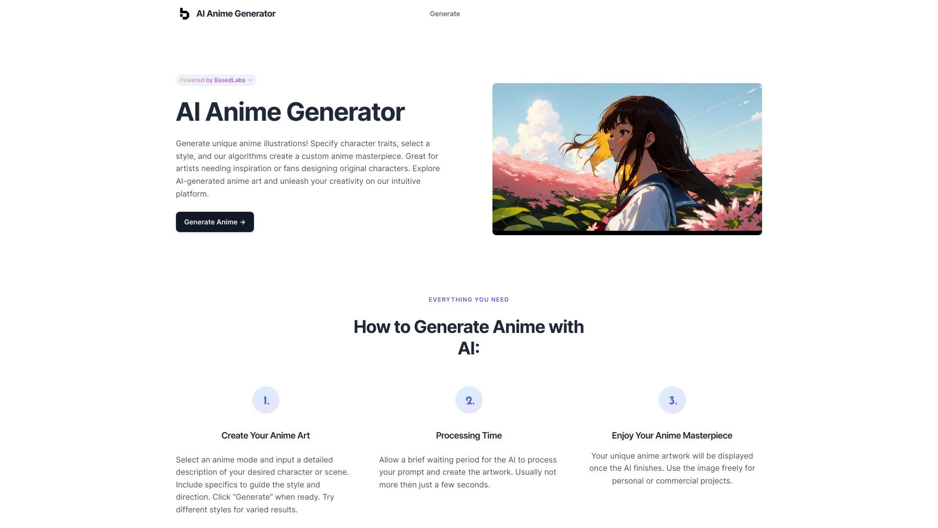 AI Anime Generator 截图