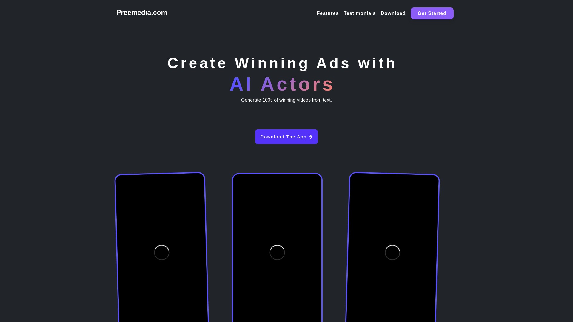 Preemedia - AI UGC Ads 截图