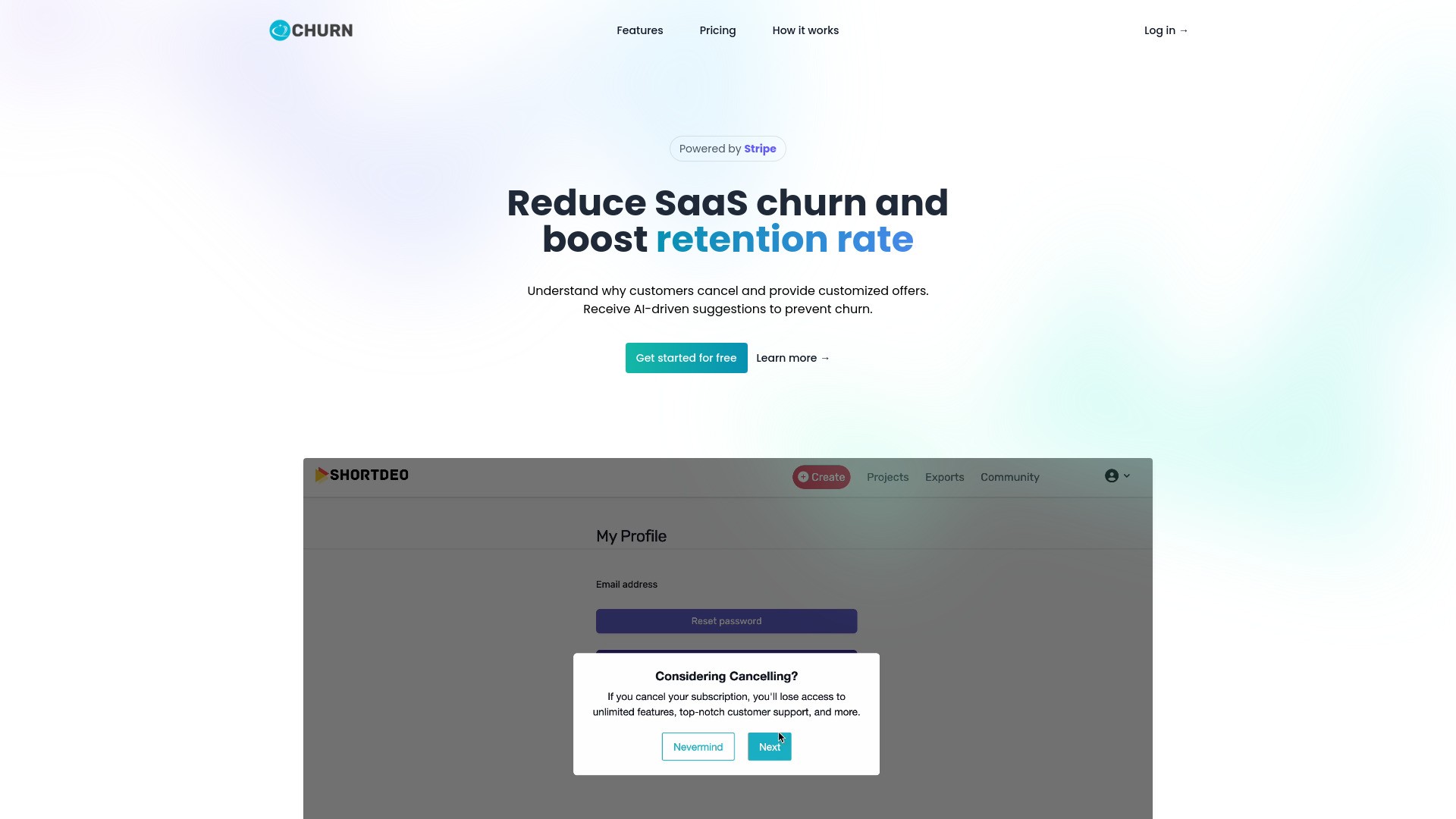 Echurn - Reduce churn & boost retention 截图
