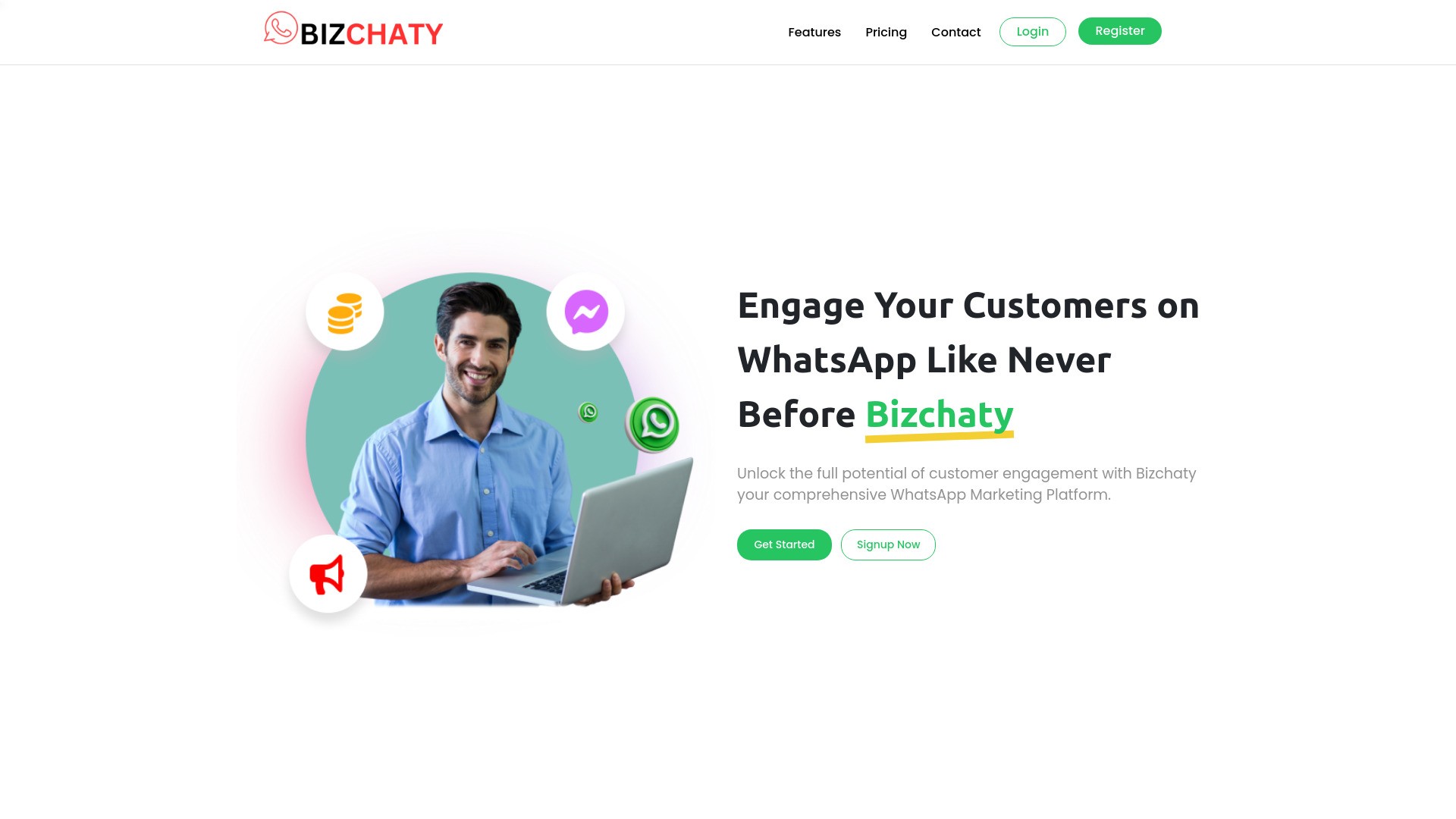 Bizchaty - WhatsApp marketing platform 截图