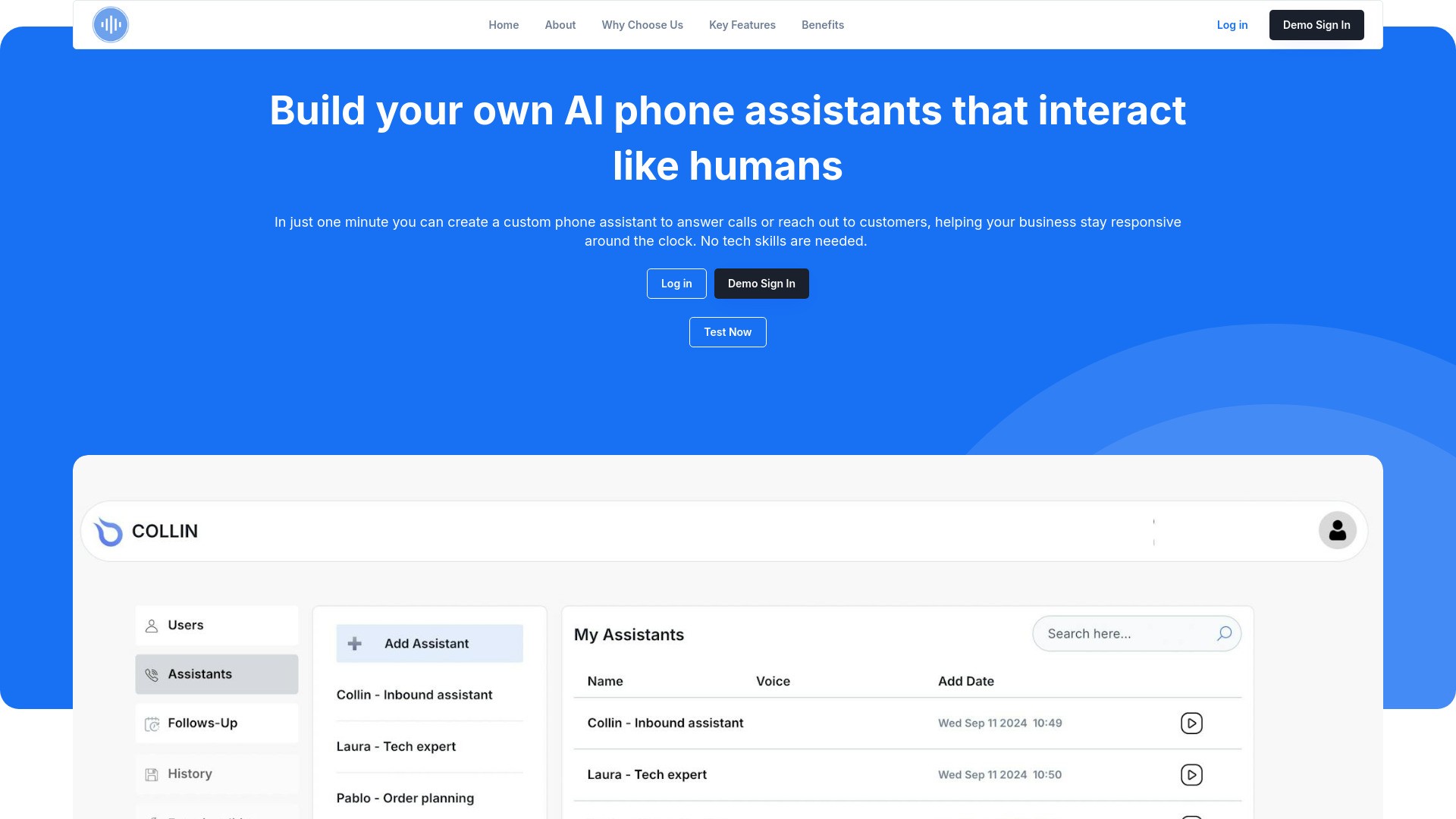 Colin - AI Phone Assistants 截图
