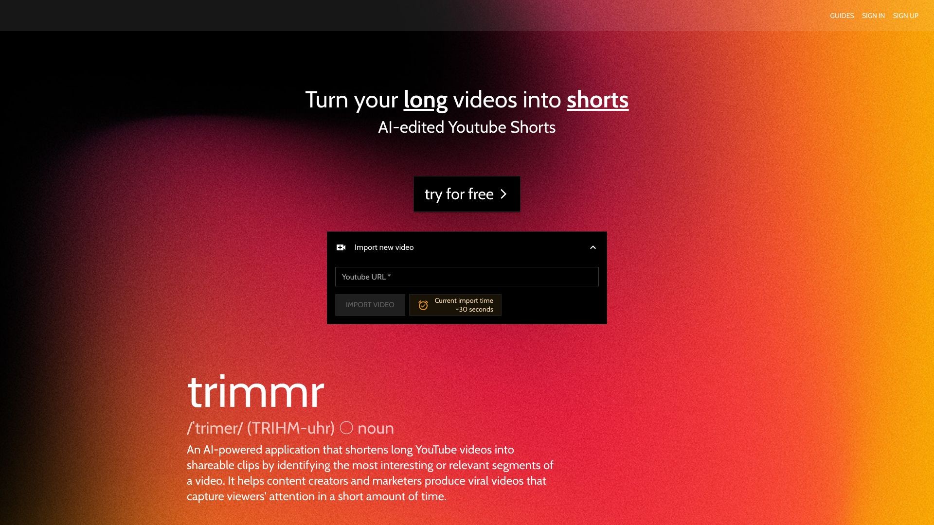 trimmr.ai 截图