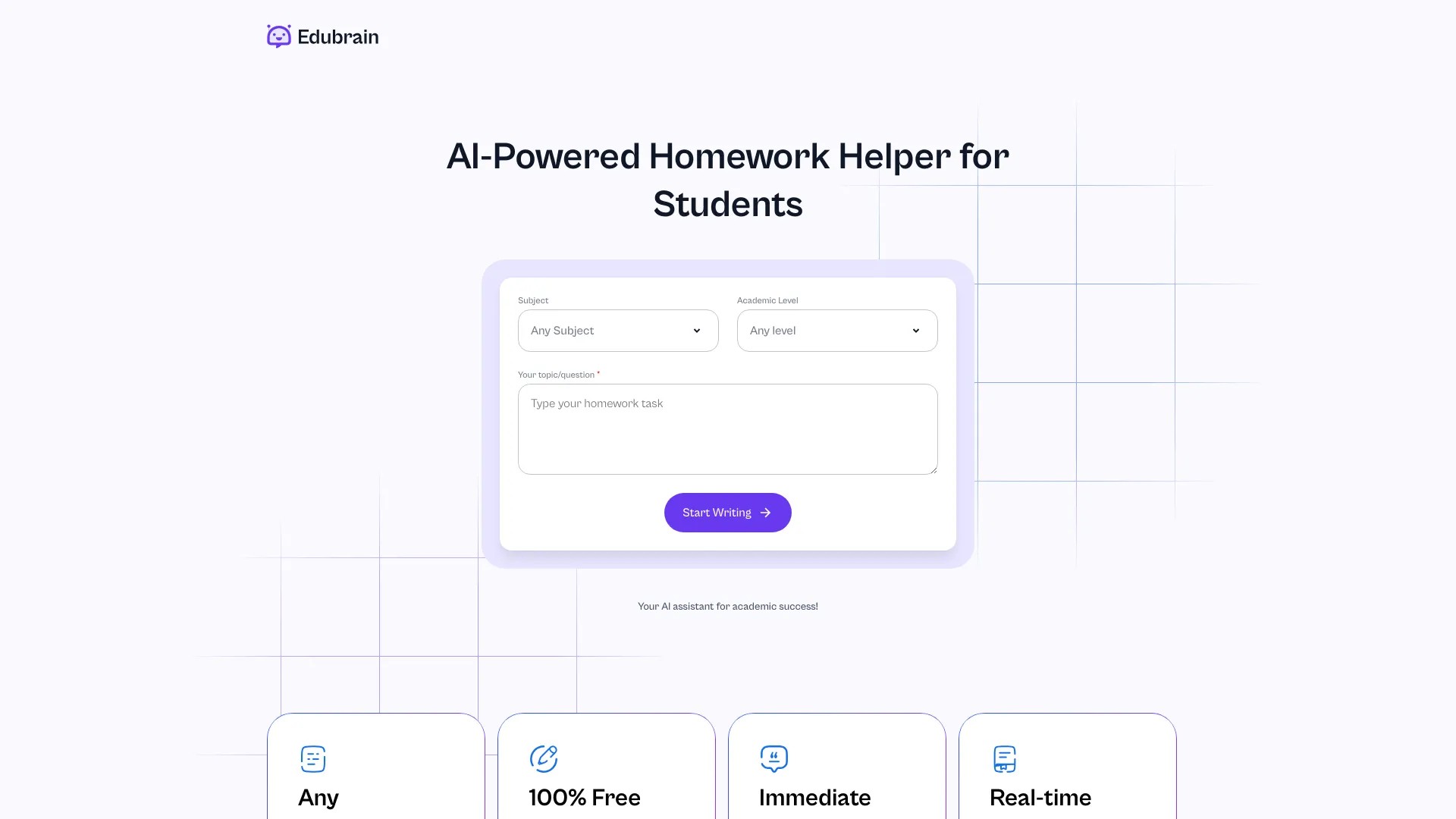 Edubrain AI Homework Helper 截图