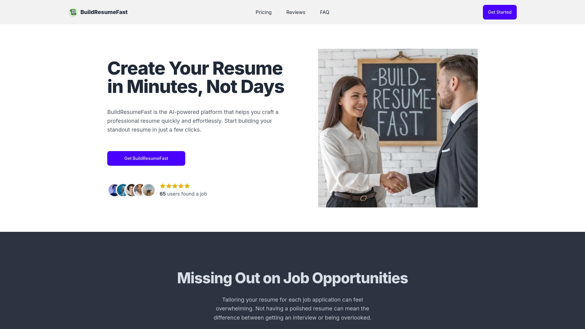 Build Resume Fast 截图