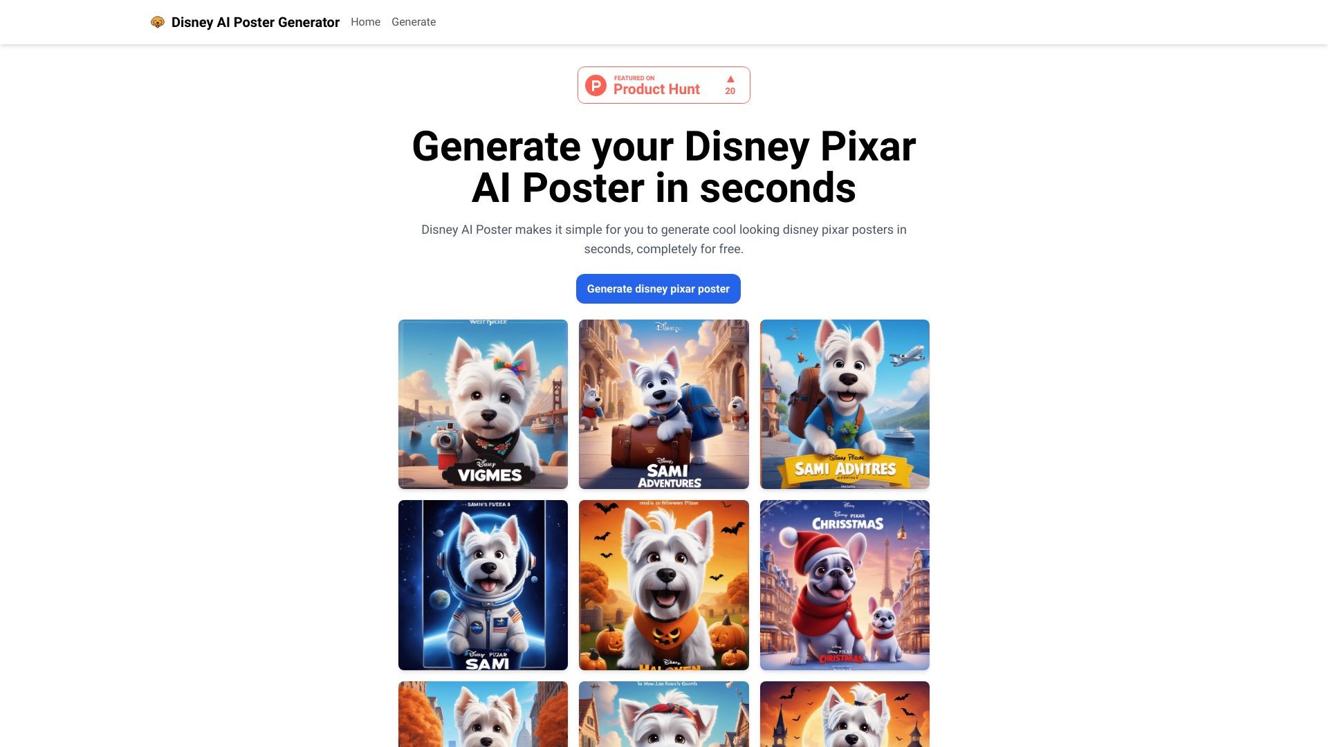 Disney AI Poster 截图