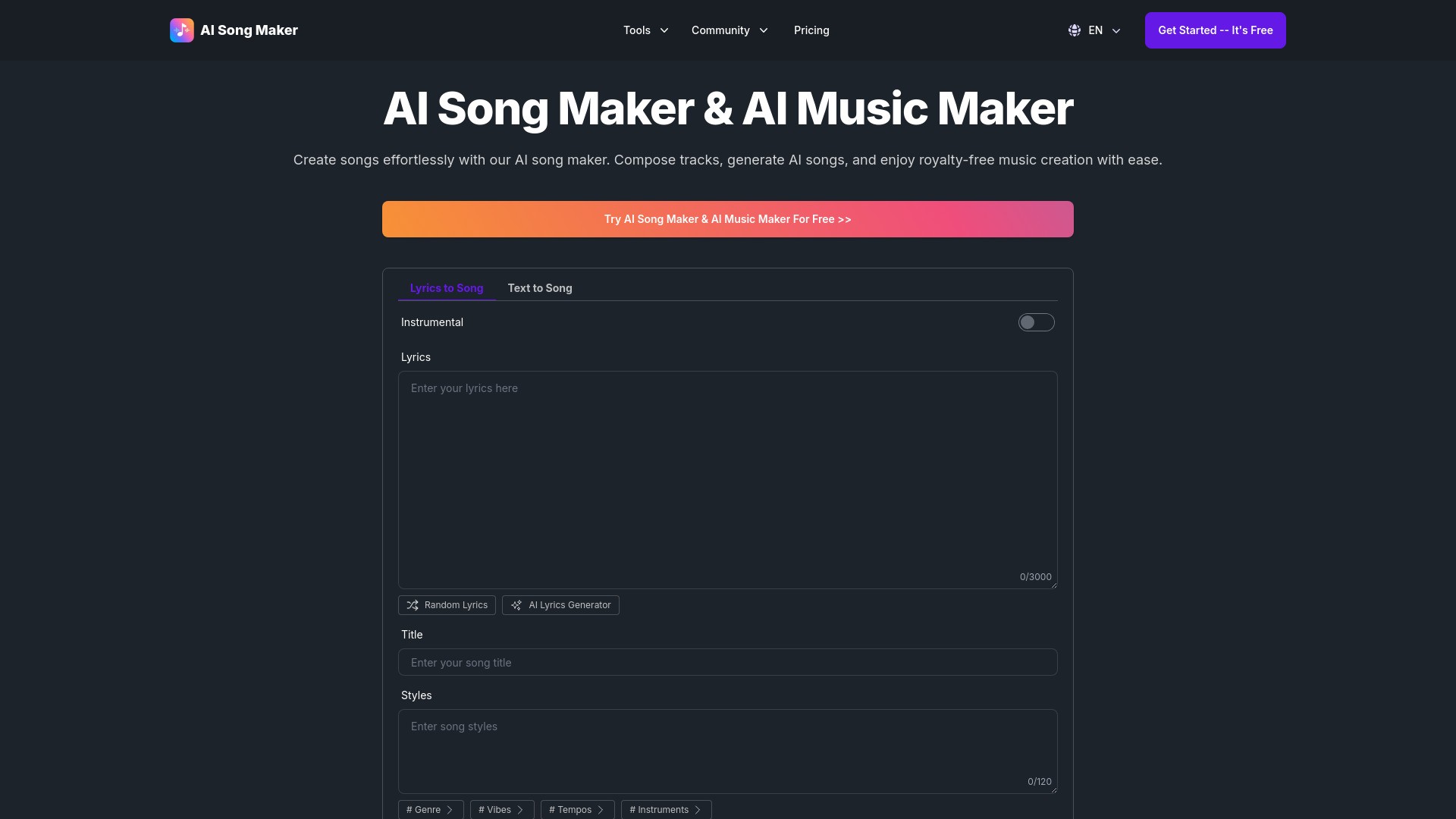 AI Song Maker 截图