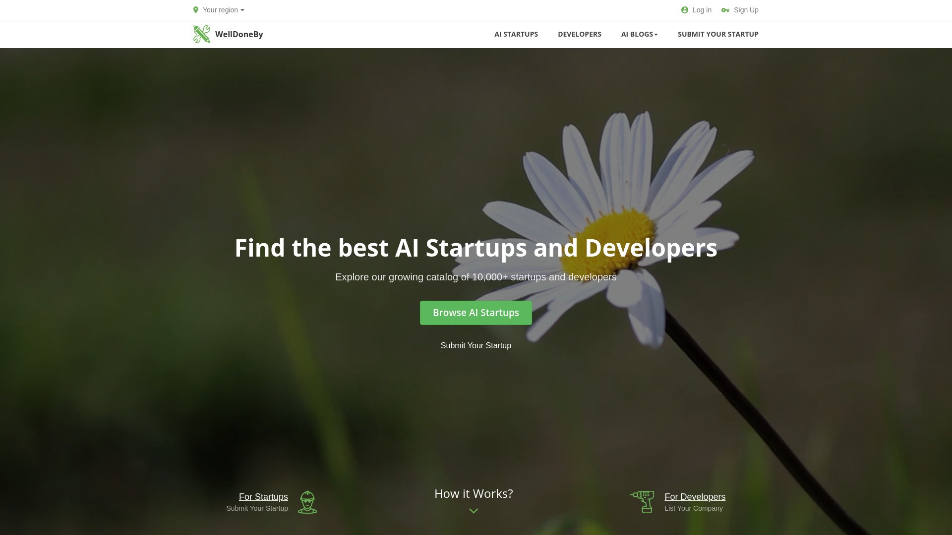 WelldoneBy.com - Best AI Startups 截图