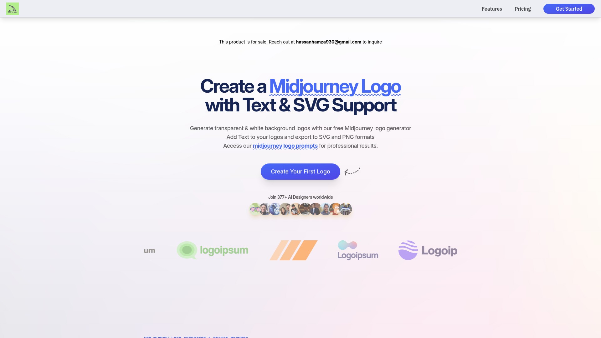 Midjourney Logo Generator 截图