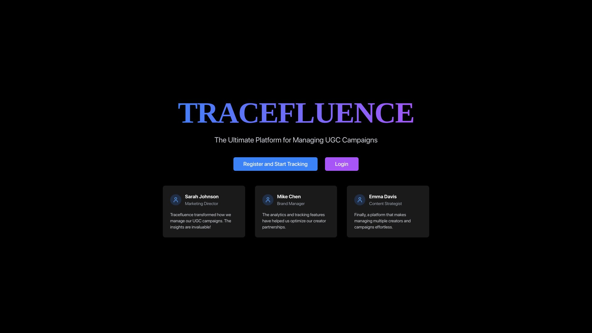 Tracefluence 截图