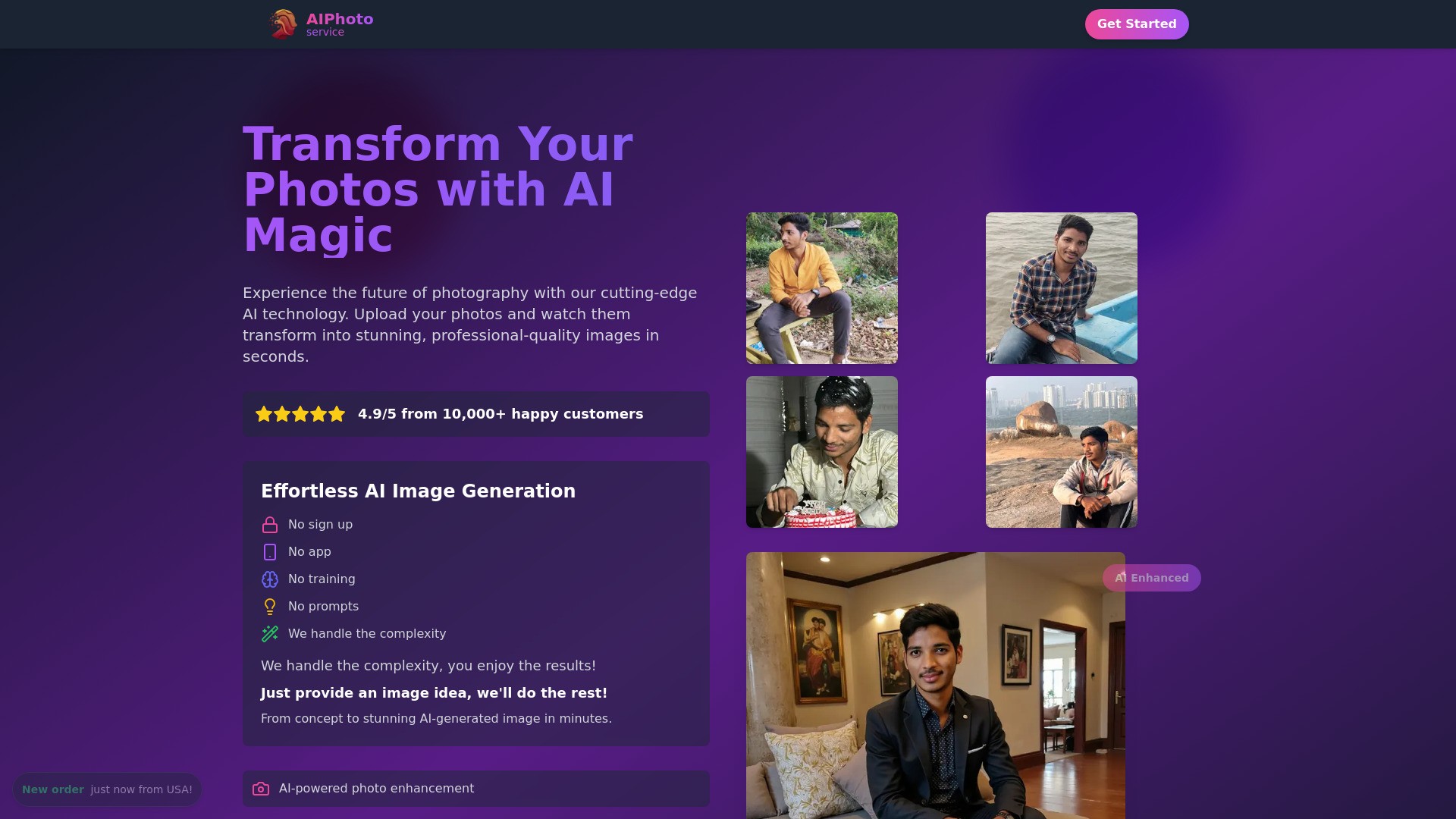 photo ai service 截图