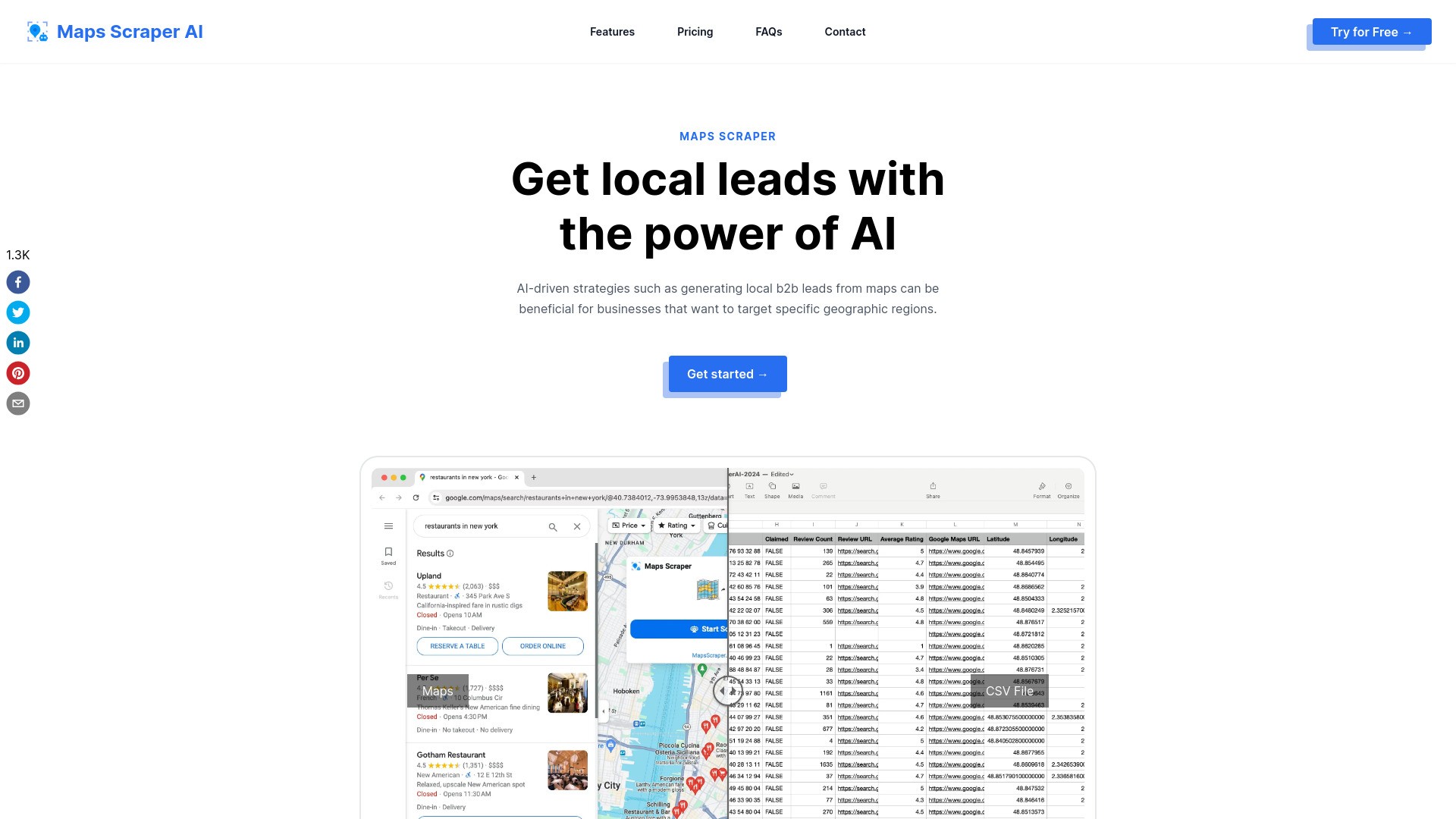 Scraper AI:Get Local Leads with AI 截图