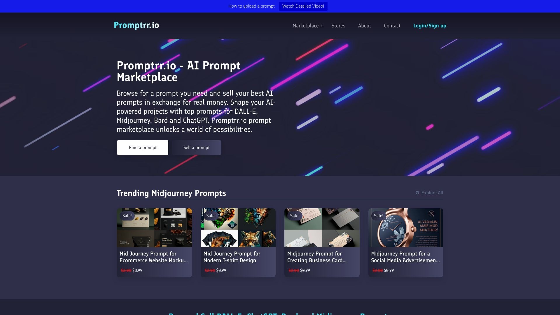 Promptrr - AI Prompt Marketplace 截图