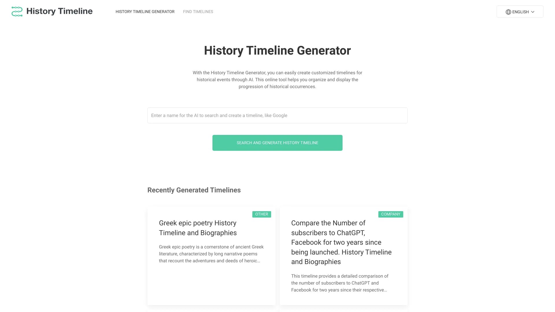 History Timeline Generator 截图
