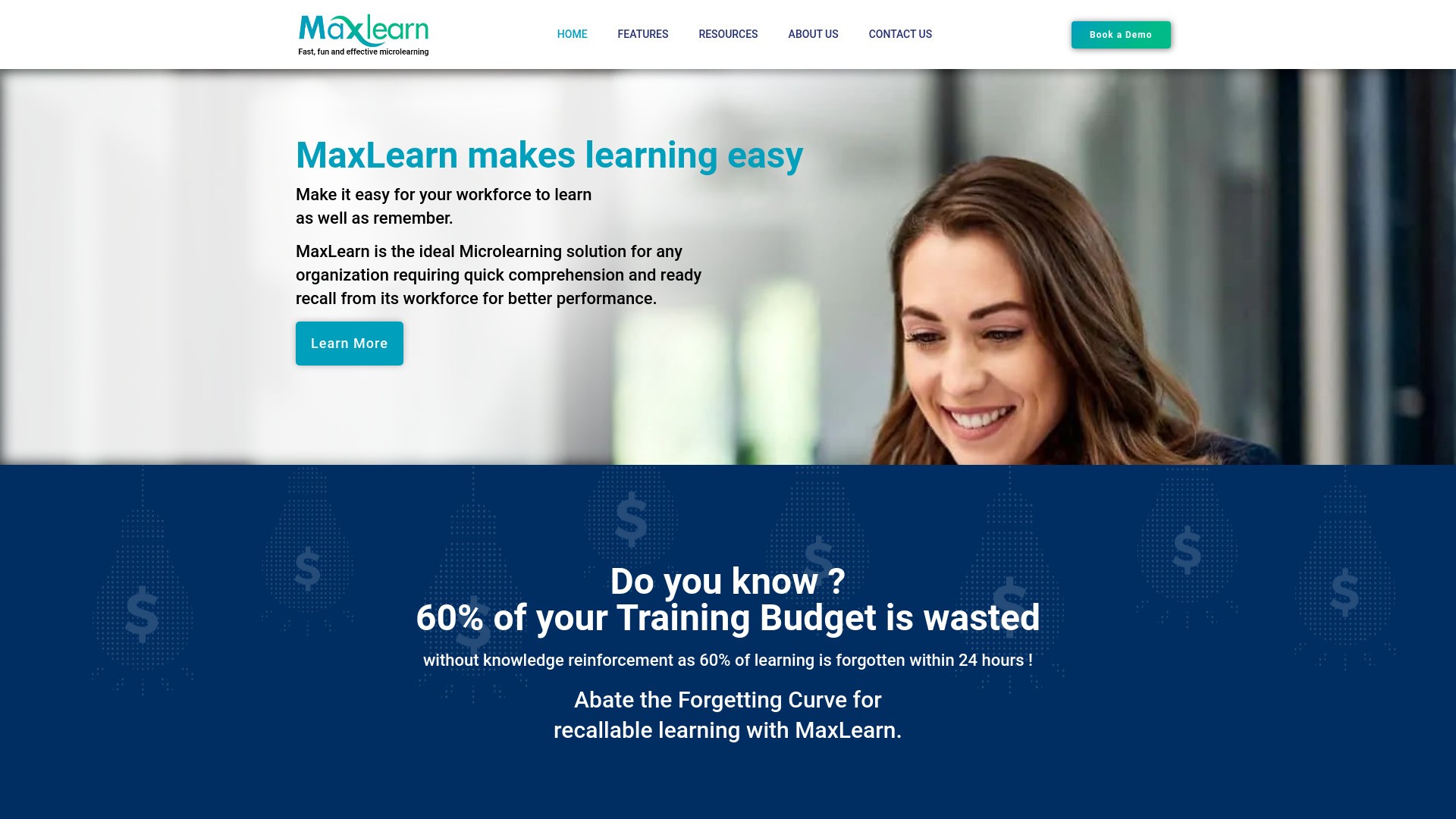 MaxLearn Microlearning Platform 截图
