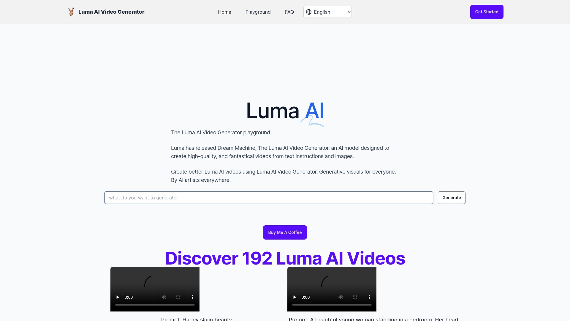Free Luma AI Video Generator 截图