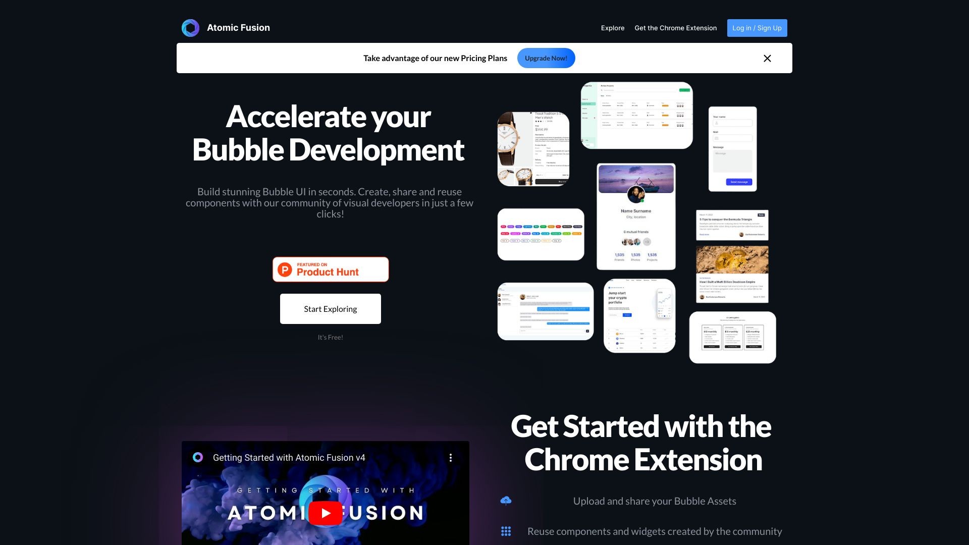 Atomic Fusion: AI Copy for Bubble Pages 截图