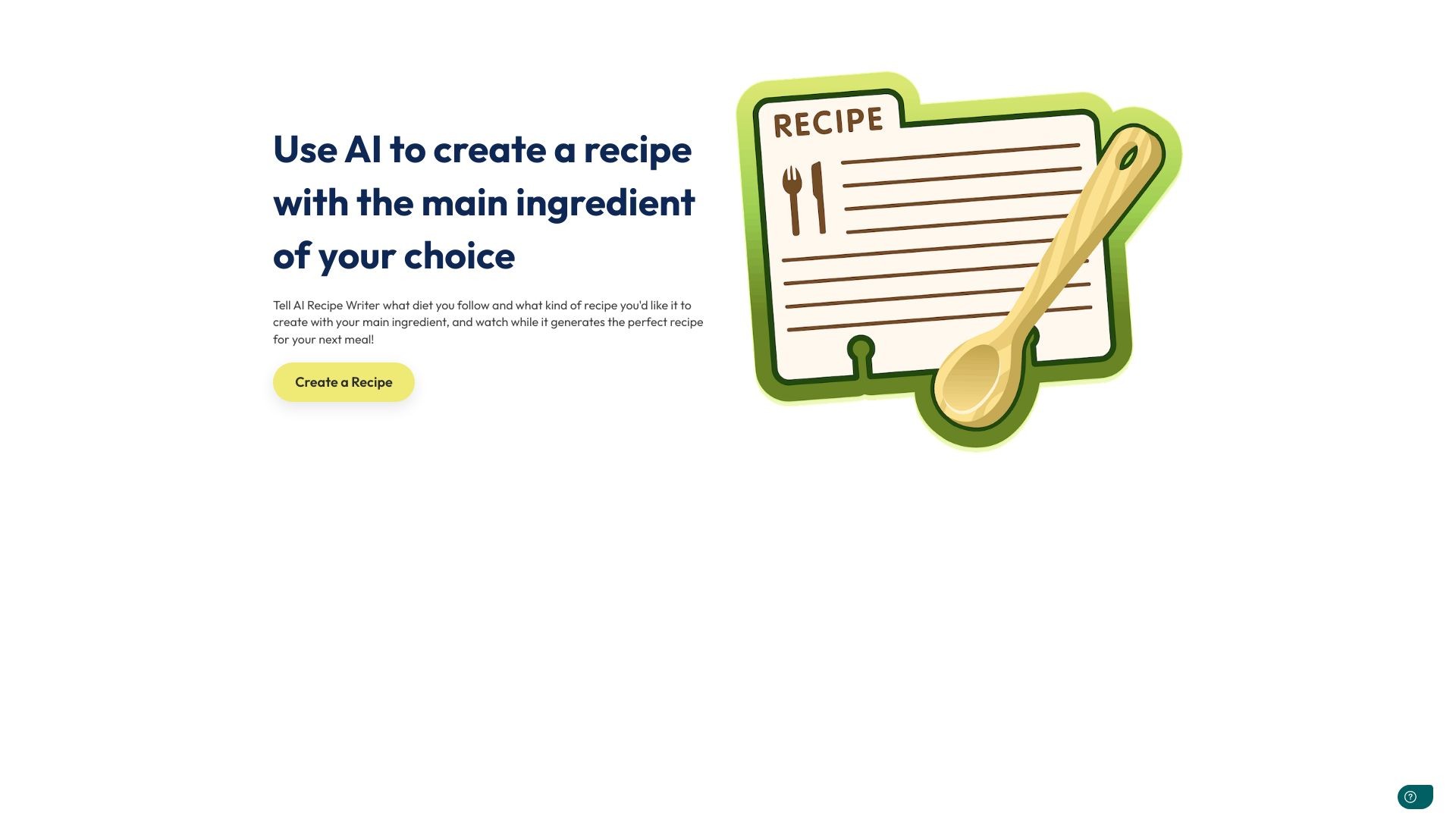 AI Recipe Writer 截图