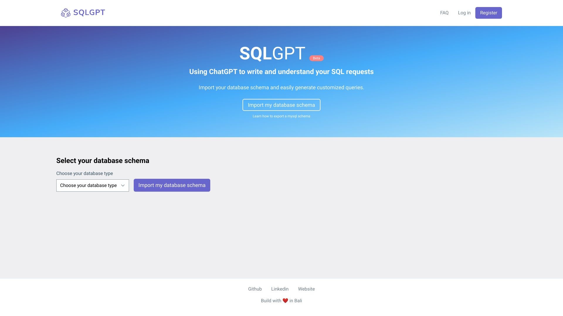 SQLGPT 截图